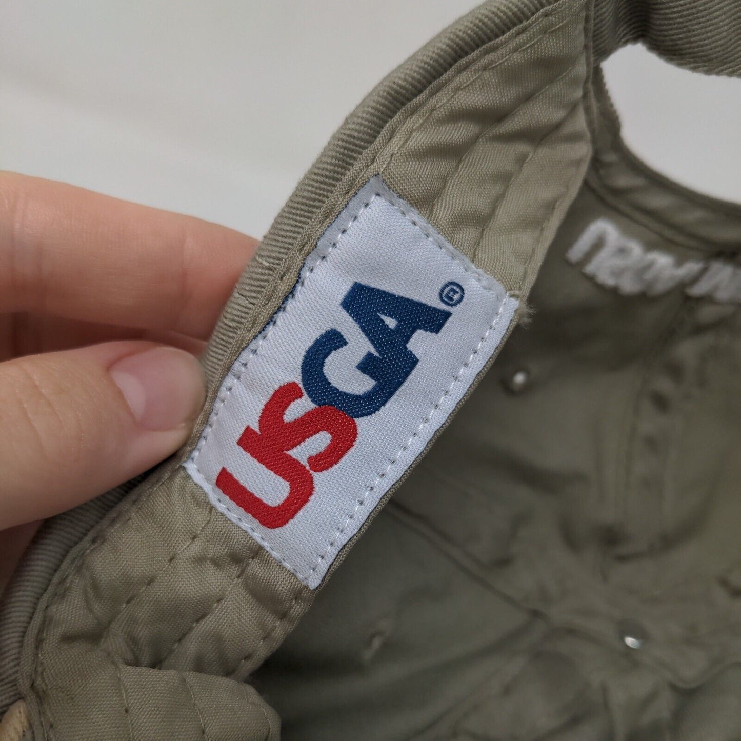 US Open 2013 Merion Slideback Hat Tan One Size Embroidered USGA Member