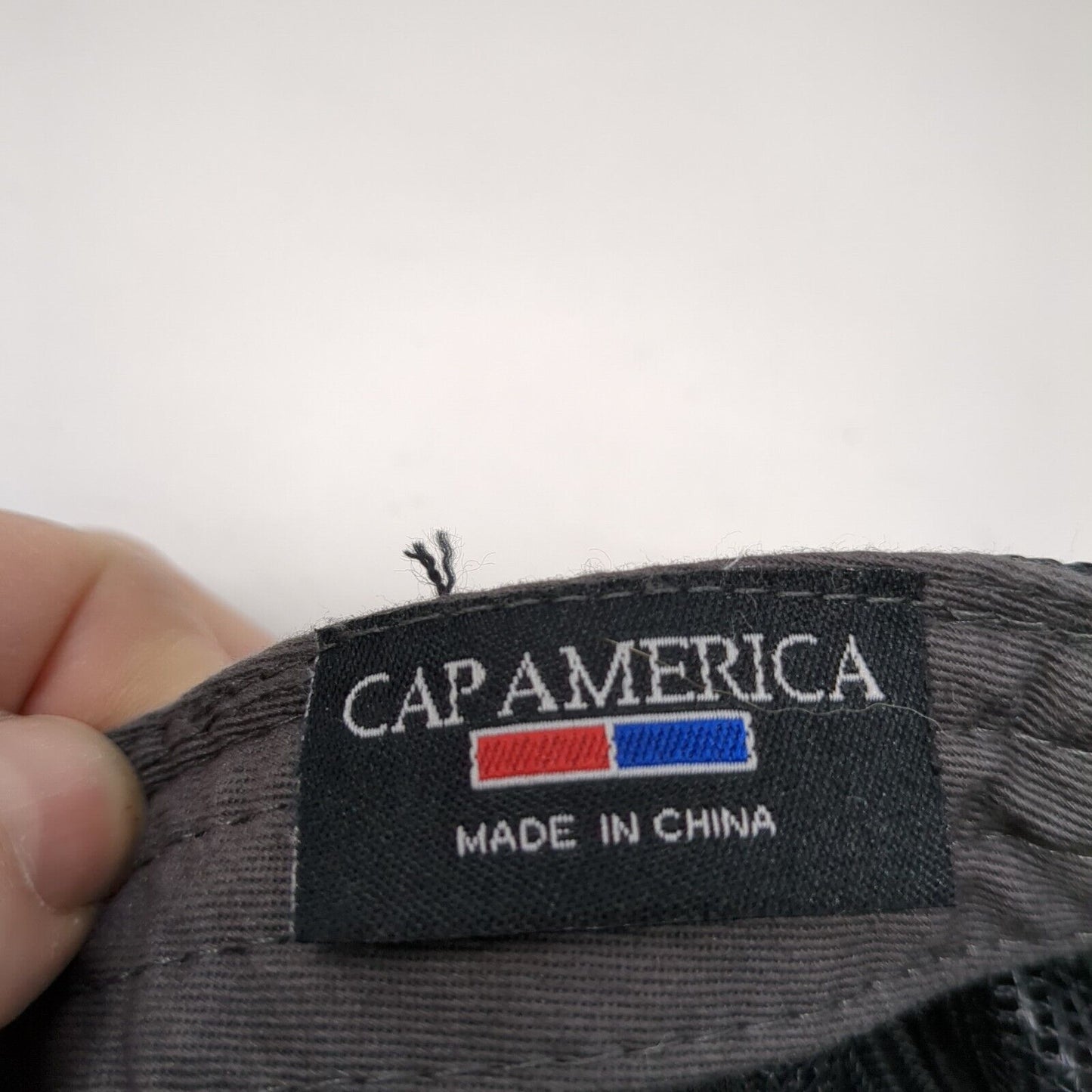 Snow Wolf Snapback Trucker Hat Gray One Size Adjustable Mesh Back Cap America