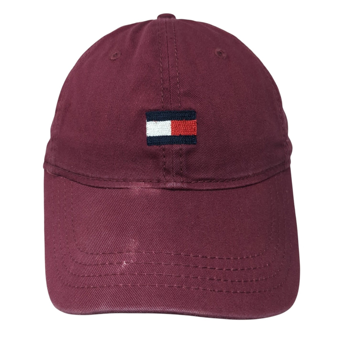 Tommy Hilfiger Logo Slideback Hat Red One Size Embroidered Outdoor