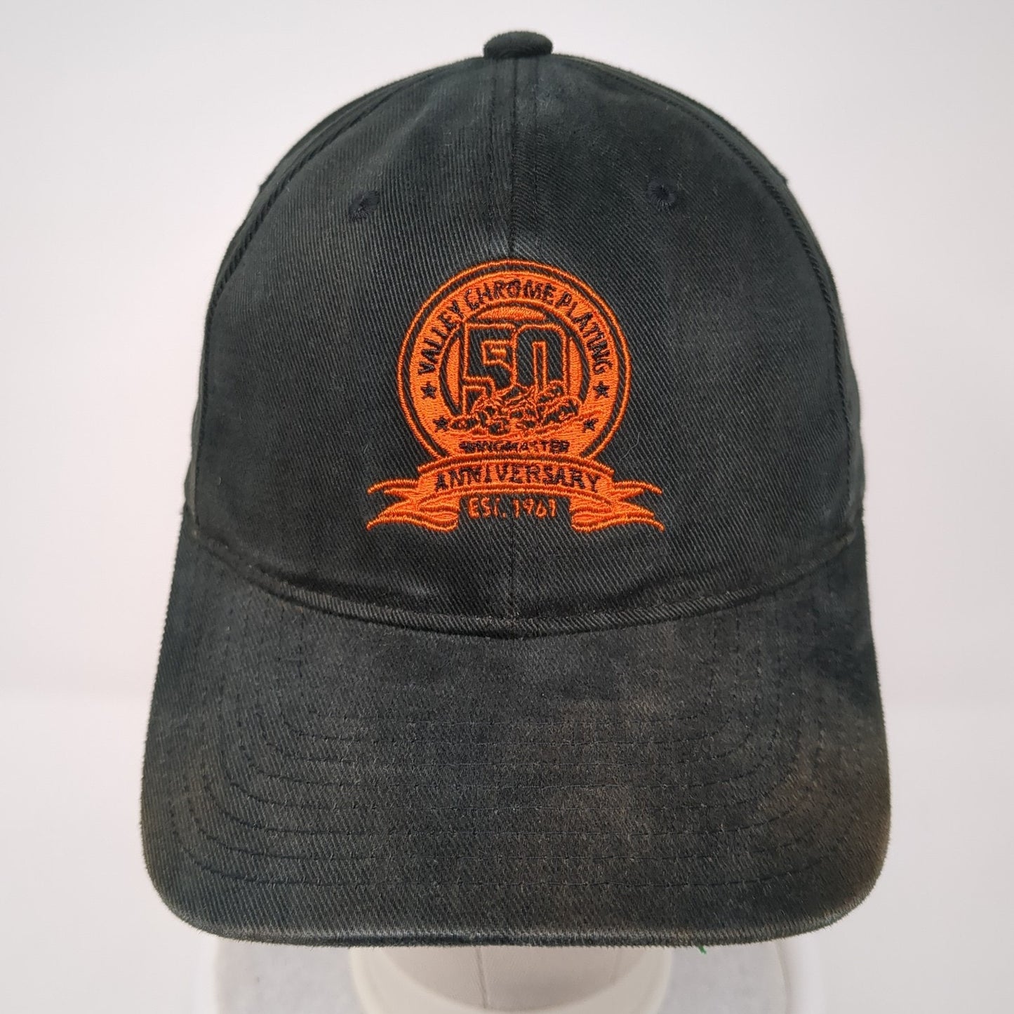Valley Chrome Plating Anniversary Strapback Hat Black One Size Yupoong