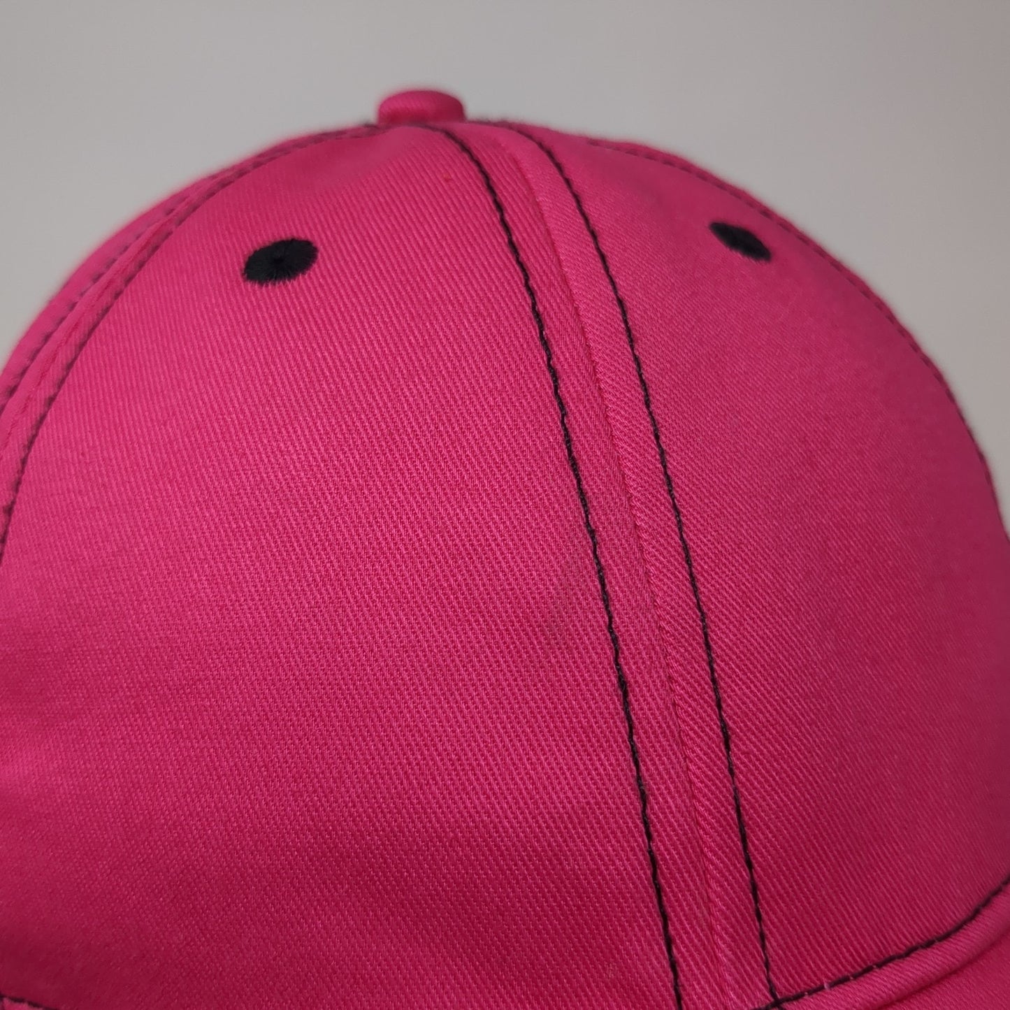 Unbranded Strapback Hat Pink One Size Solid Vent Holes Blank Outdoor