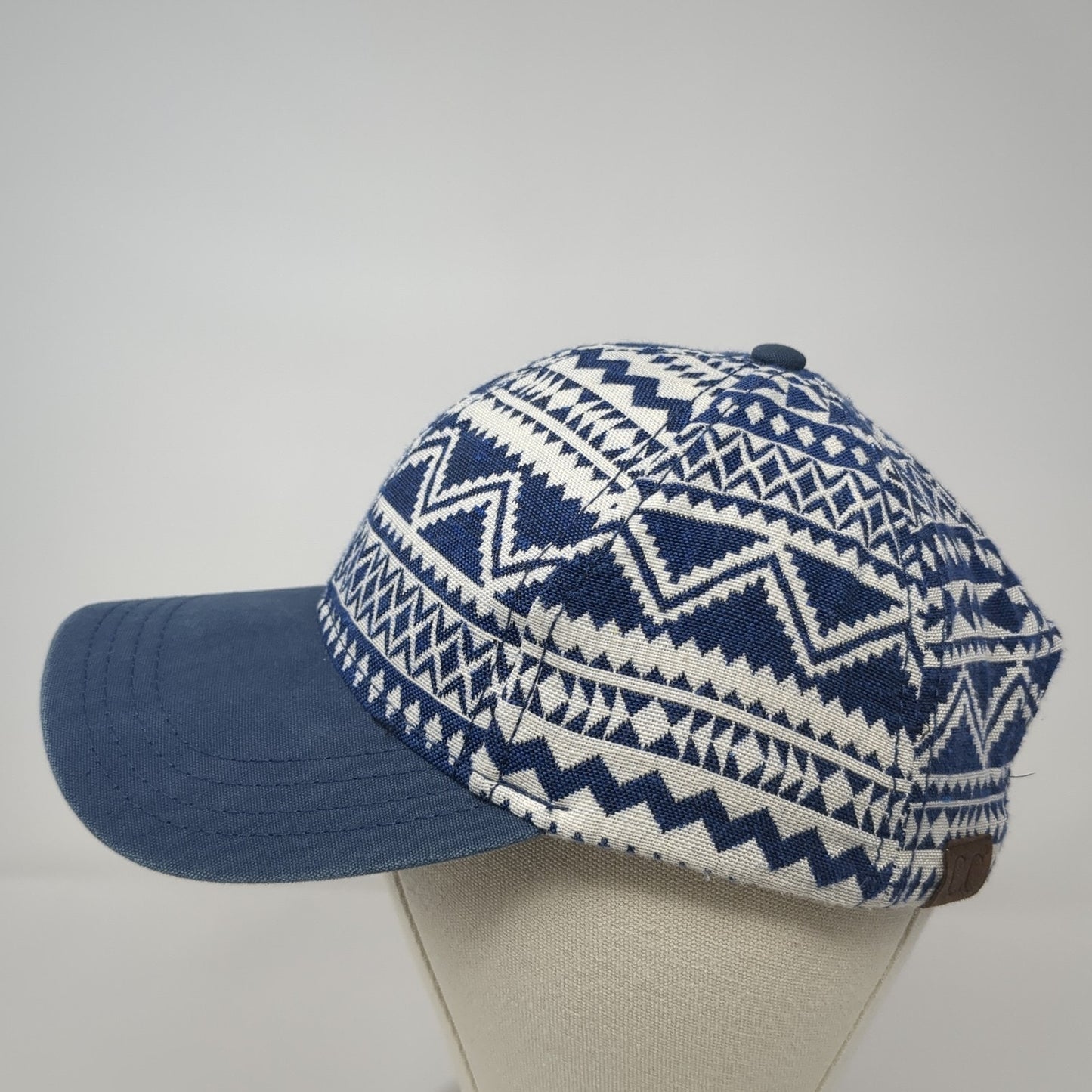 C.C Exclusives Strapback Hat Blue One Size Adjustable Tribal Aztec