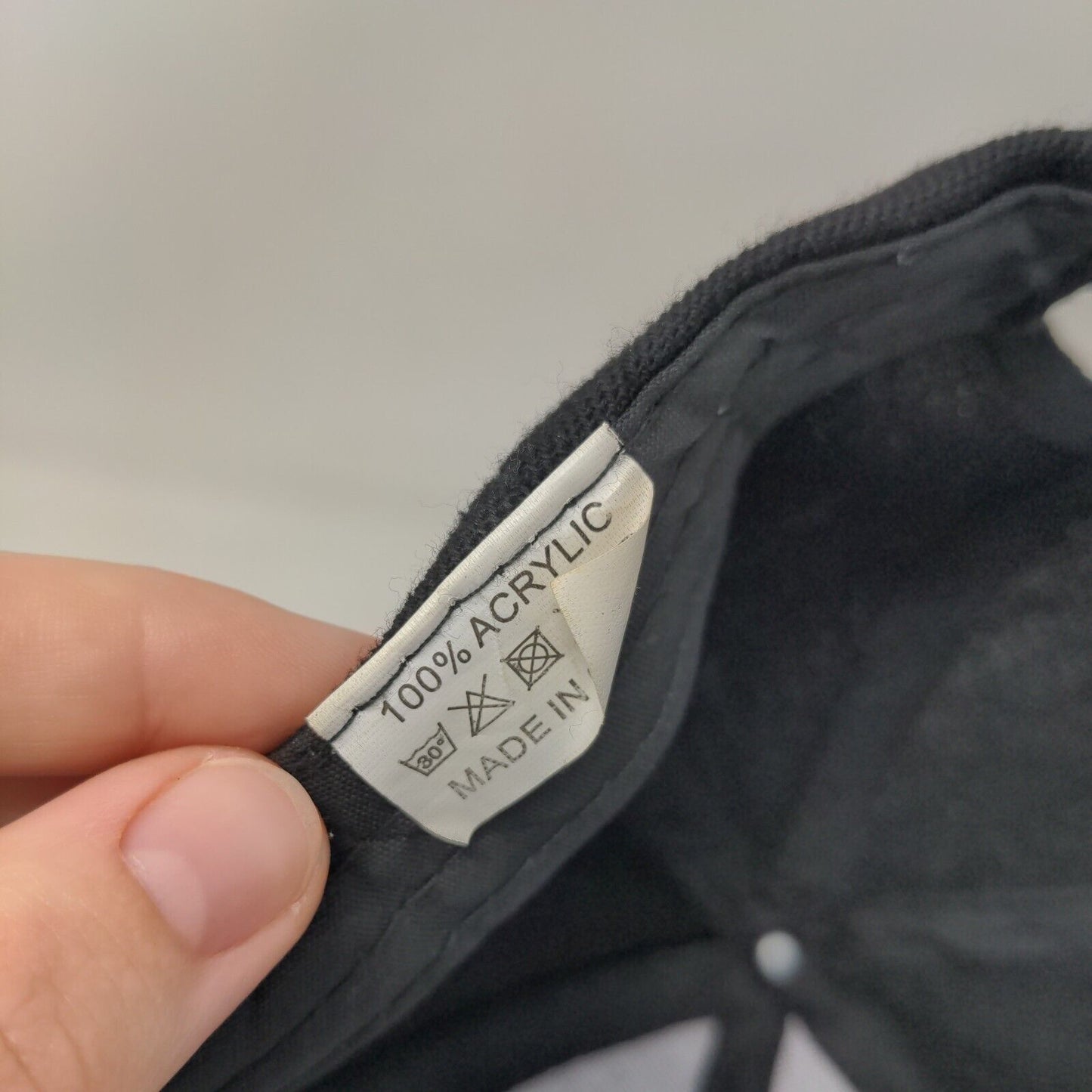 Unbranded Strapback Hat Black One Size Solid 6 Panel Adjustable Blank