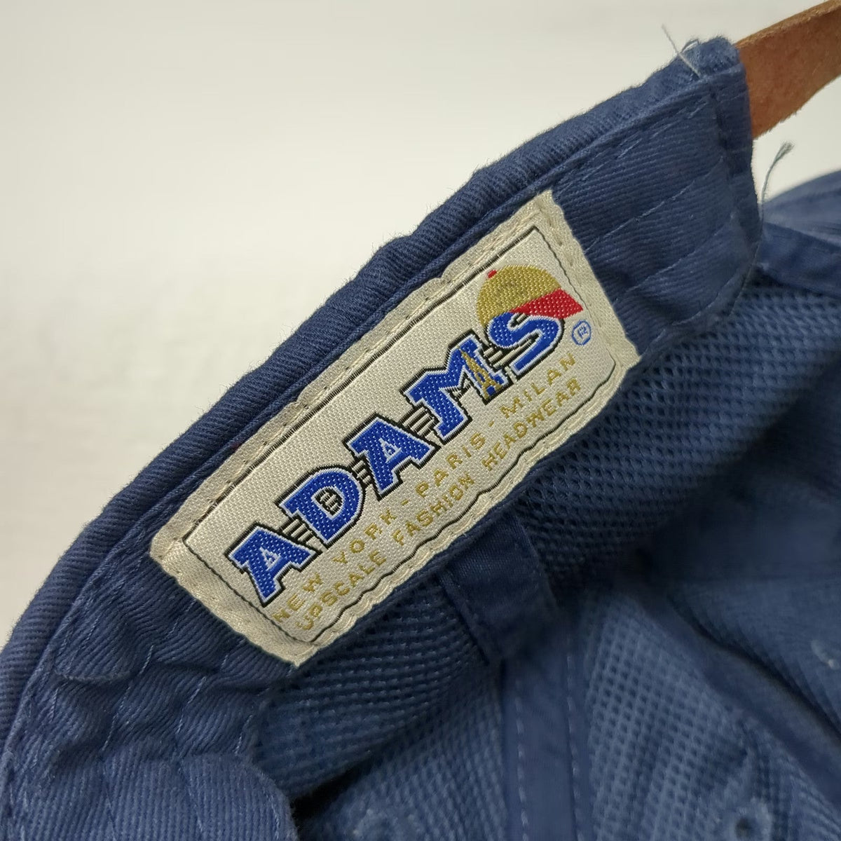 Adams Baseball Cap Blue One Size Nor-Lin-Sue Jen Anchor Leather Strapback Hat