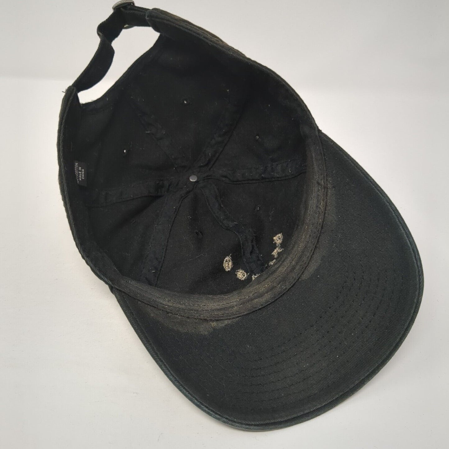 Chicago Slideback Hat Black One Size Adjustable Embroidered 6 Panel