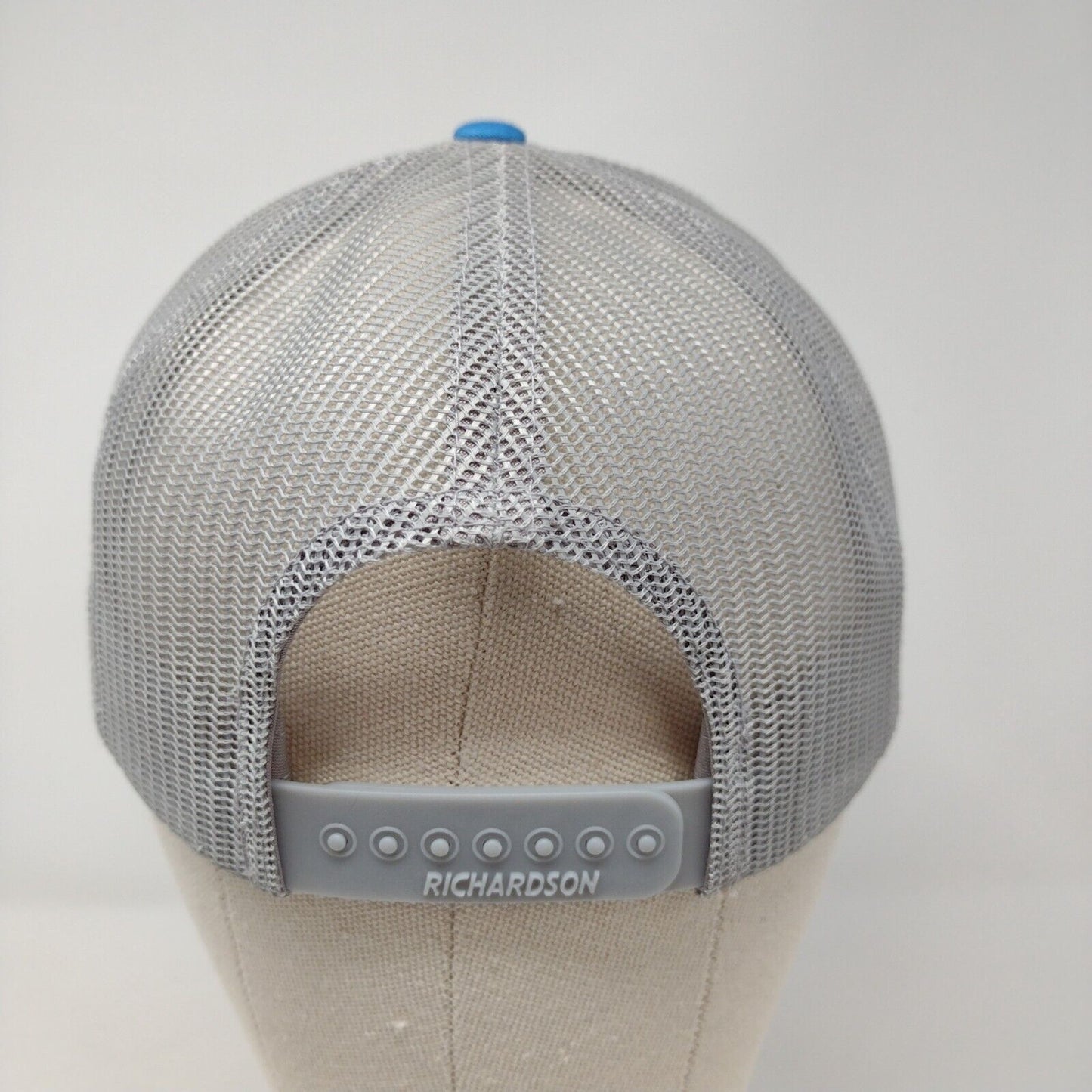 Avalon Leather Patch Snapback Mesh Back Trucker Hat Multi OSFA Richardson