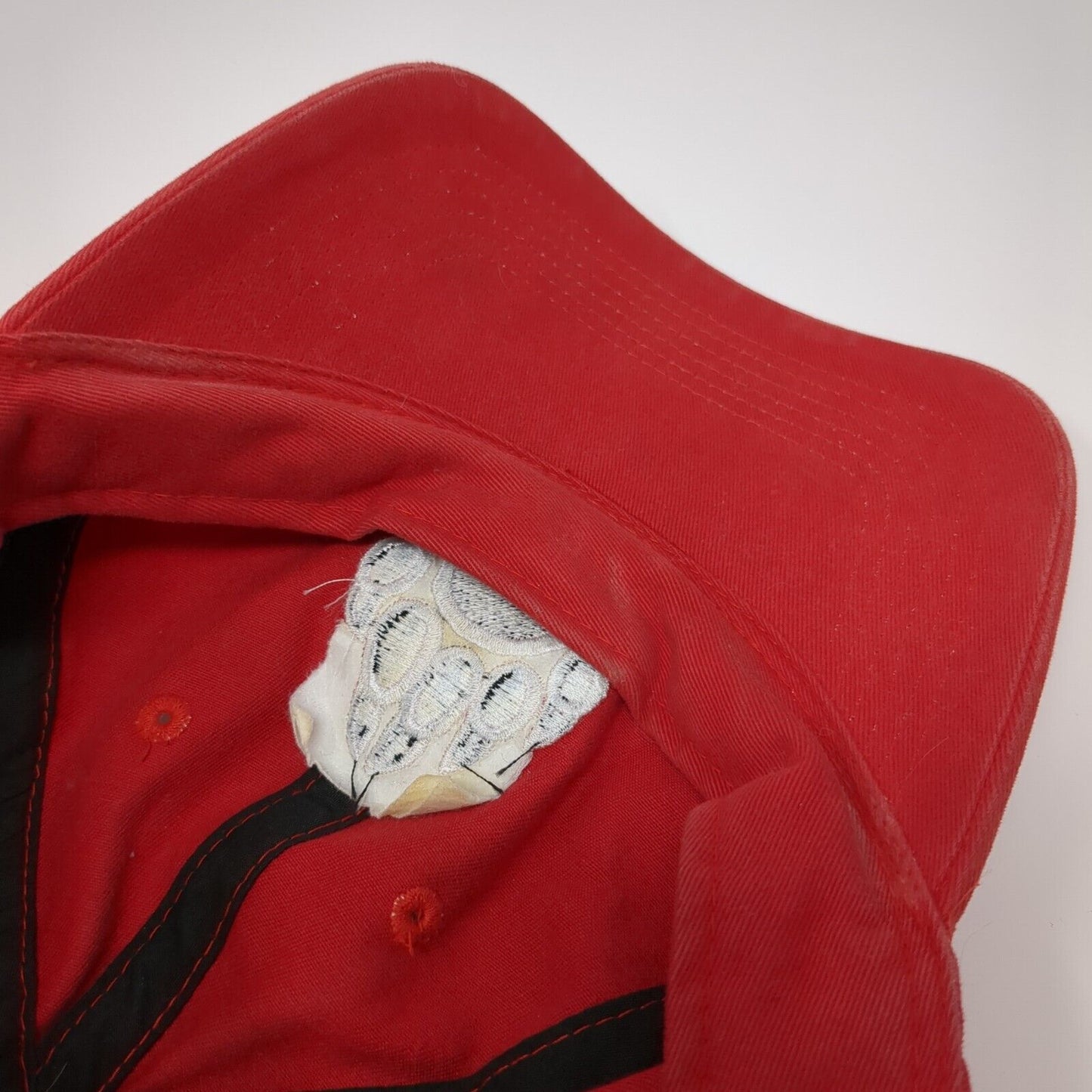 Bear Paw Slideback Hat Red OSFA Adjustable Embroidered Pacific Headwear