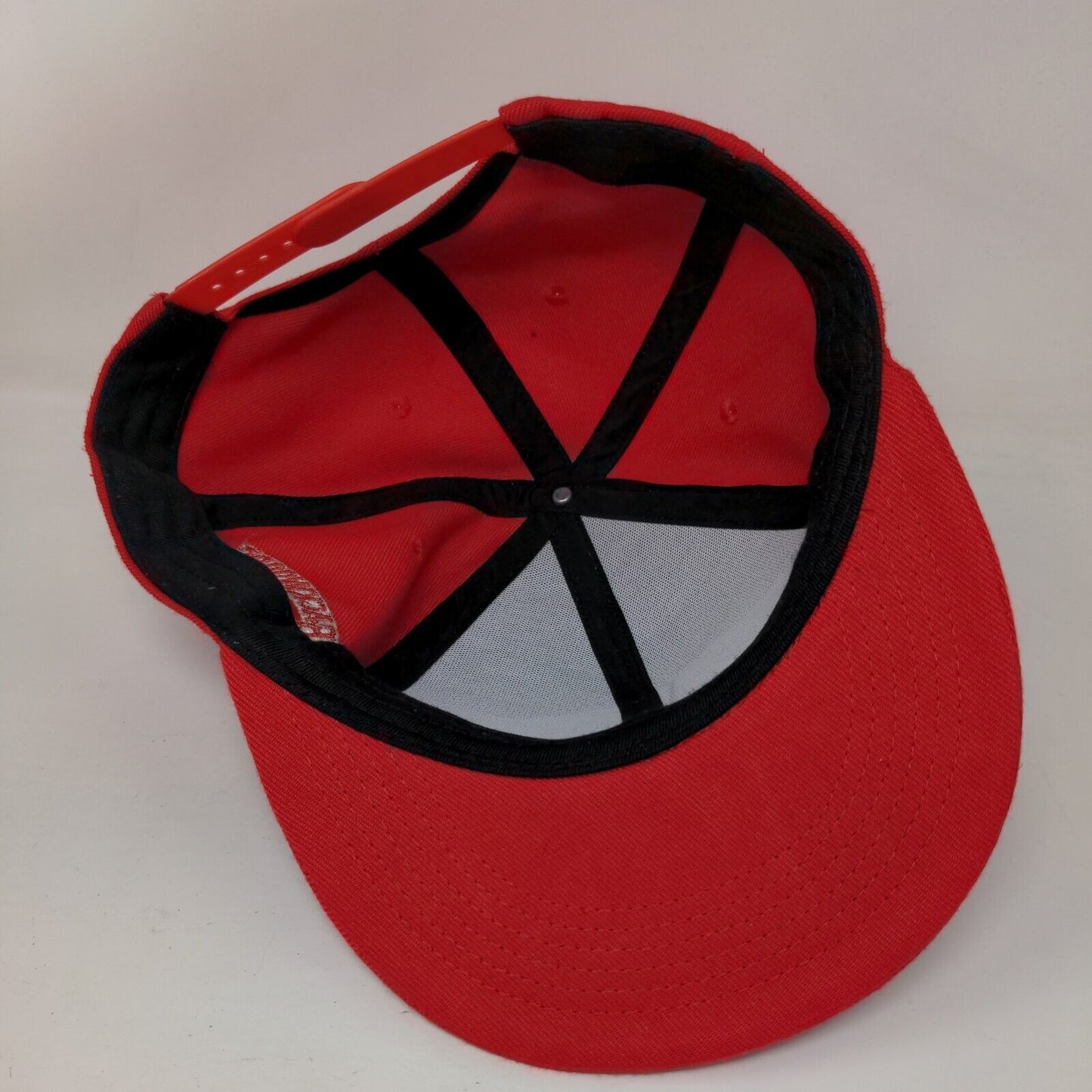 Backwoods Always True Snapback Hat Red One Size Adjustable Embroidered