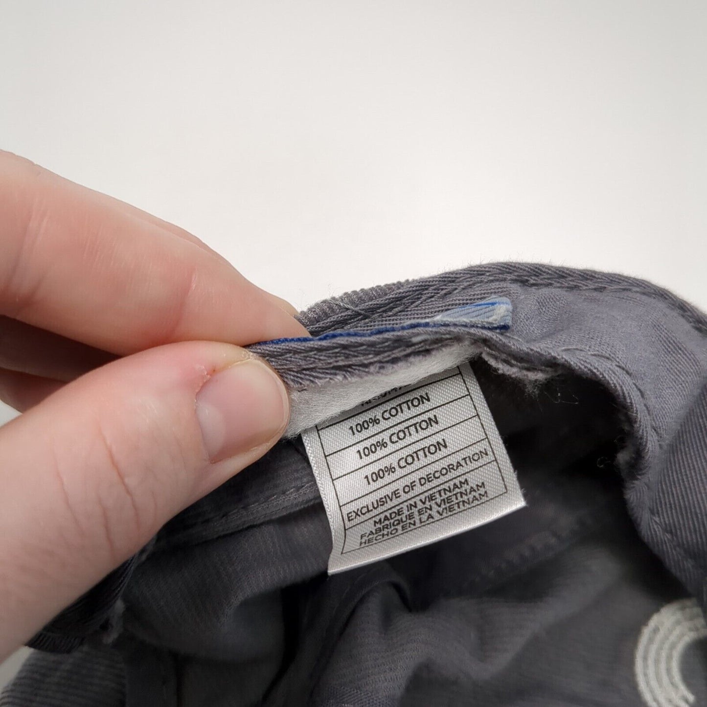 Como Slideback Hat Gray One Size Corduroy Top of the World 6 Panel