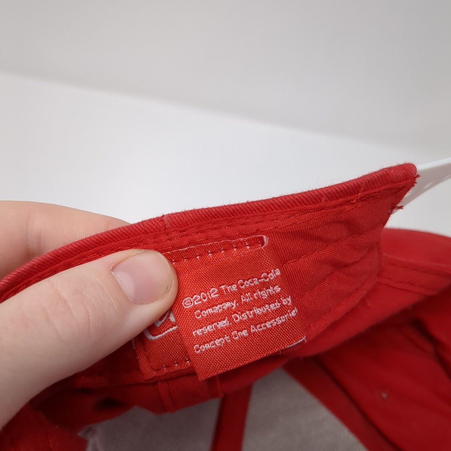 Coca-Cola Snapback Hat Red One Size Adjustable Embroidered 6 Panel