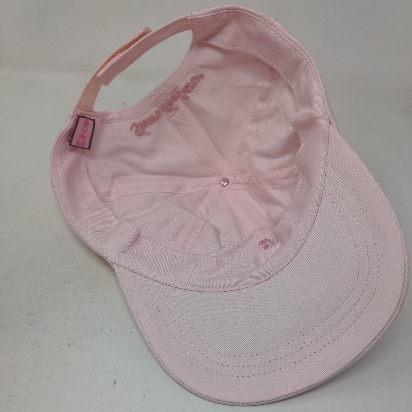 Share the Care Women's Strapback Hat Pink 100% Cotton Breast Cancer Awareness