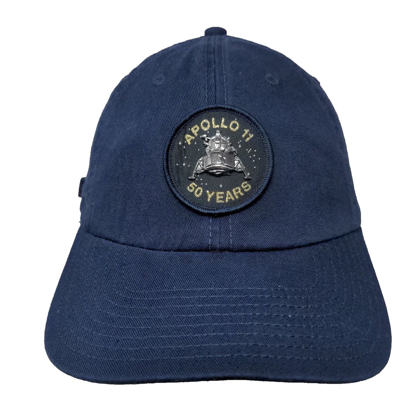 Apollo 11 50 Years Slideback Hat Blue One Size Adjustable Patch American Needle