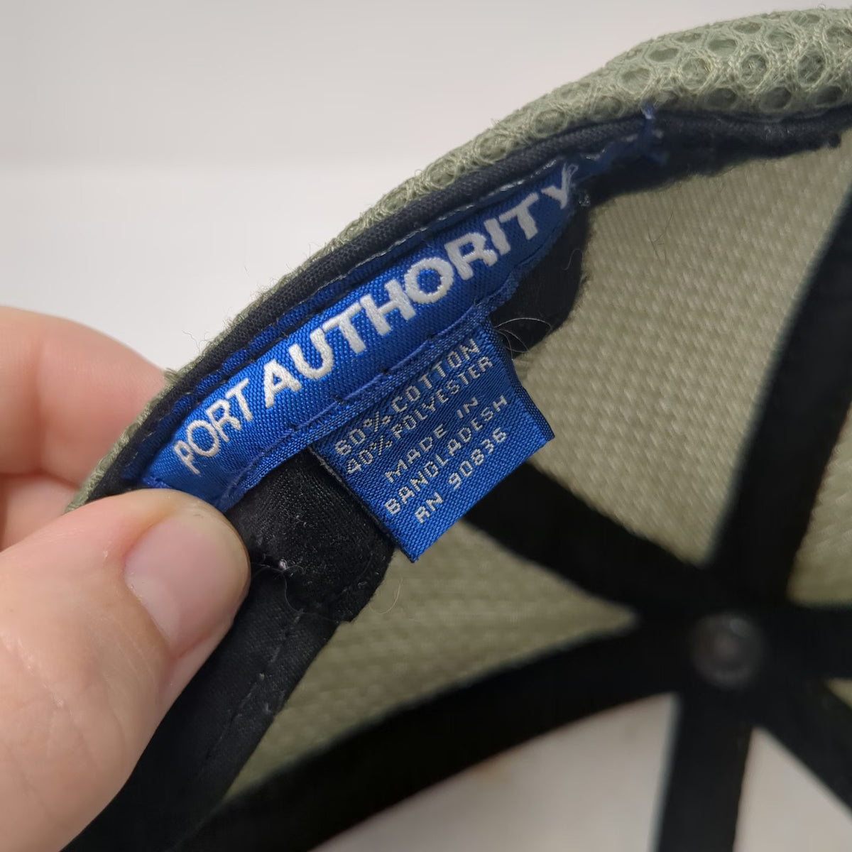 Port Authority Baseball Cap Green One Size Portneuf Air Rescue Mesh Camo Hat