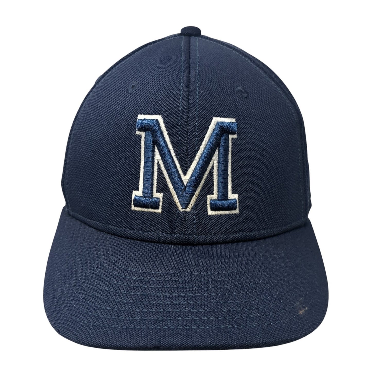 M Fitted Baseball Cap Blue Small Lightweight Embroidered Gametek The Game