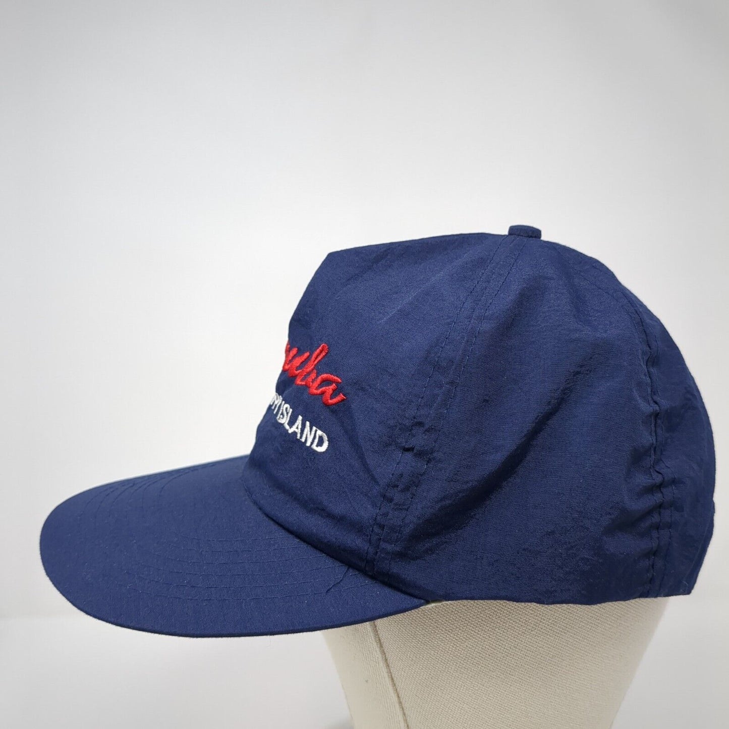 Aruba One Happy Island Snapback Hat Blue One Size Adjustable Embroidered Taslon