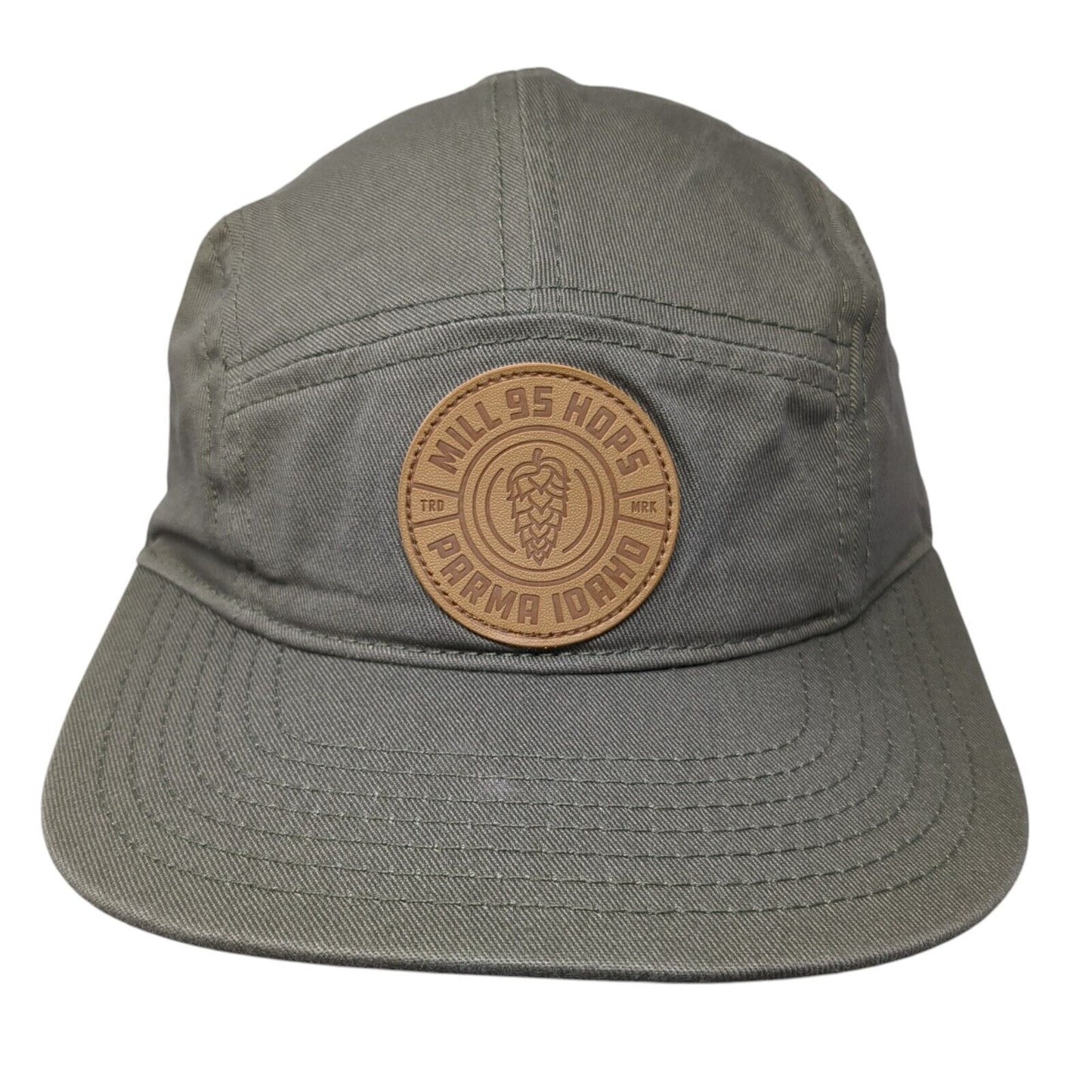Mill 95 Hops Parma Idaho Slideback 5 Panel Hat Brown One Size Patch