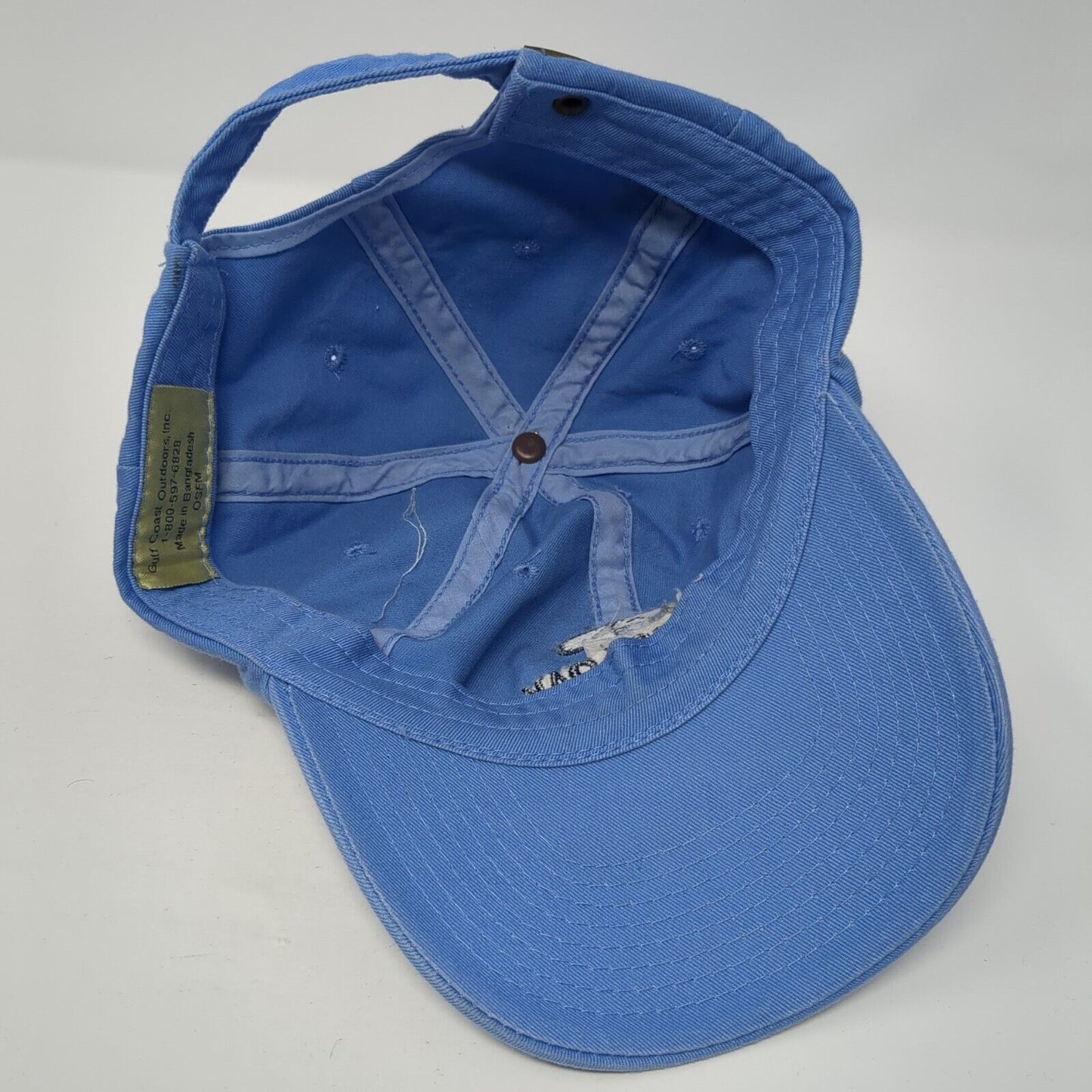 Mossy Oak Slideback Hat Blue One Size Adjustable Embroidered