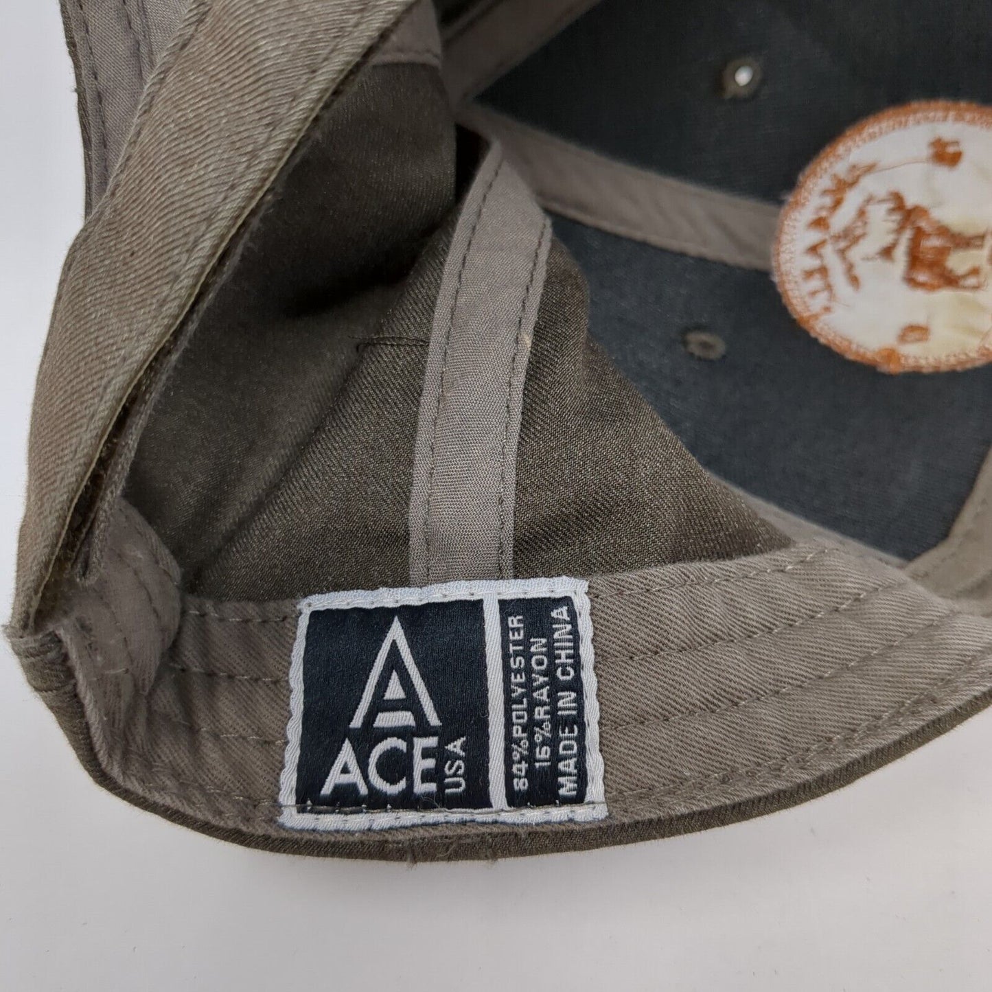 McCall Idaho 1917 Strapback Hat Brown One Size Adjustable Embroidered ACE USA