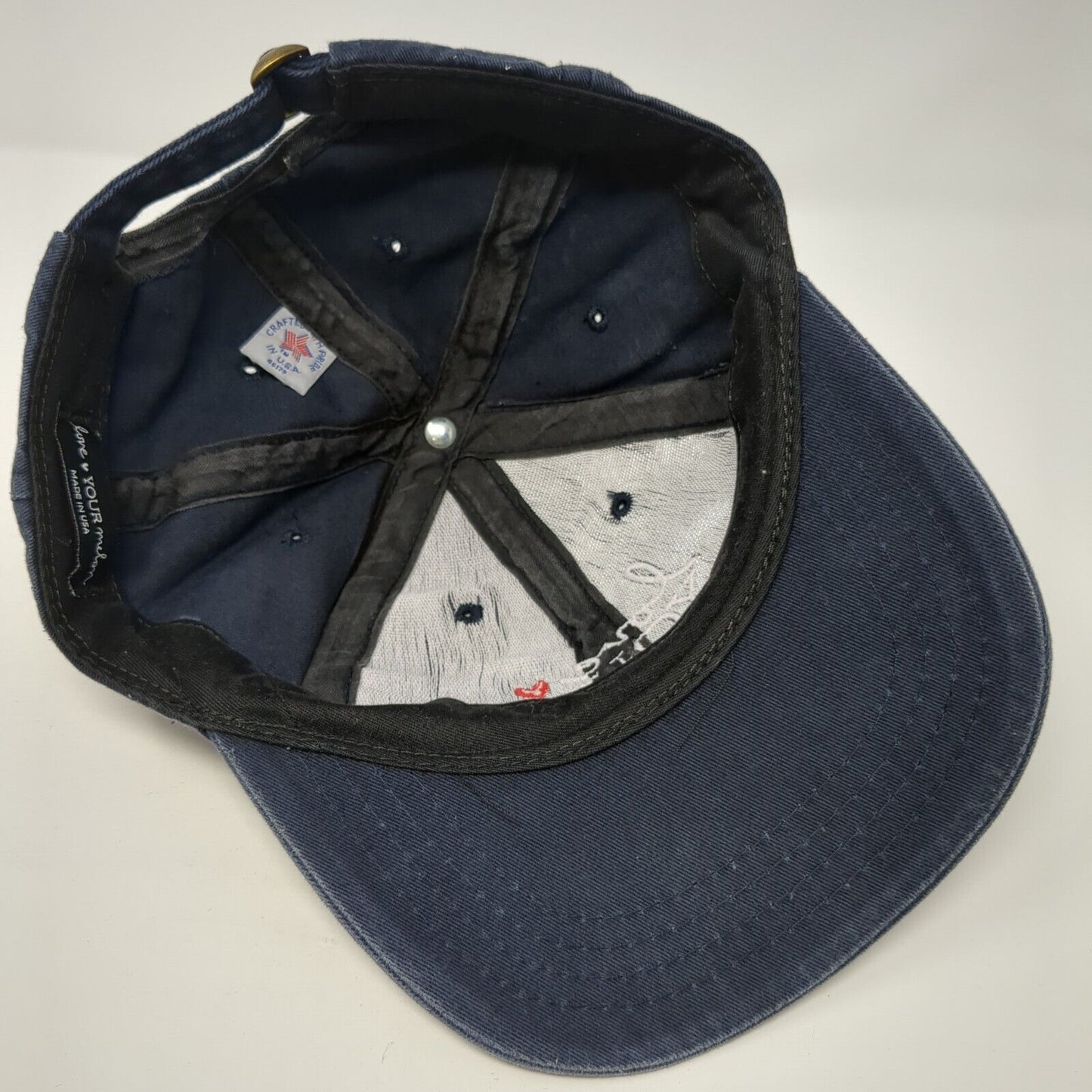 Love Your Melon Slideback Hat Blue One Size Adjustable Embroidered