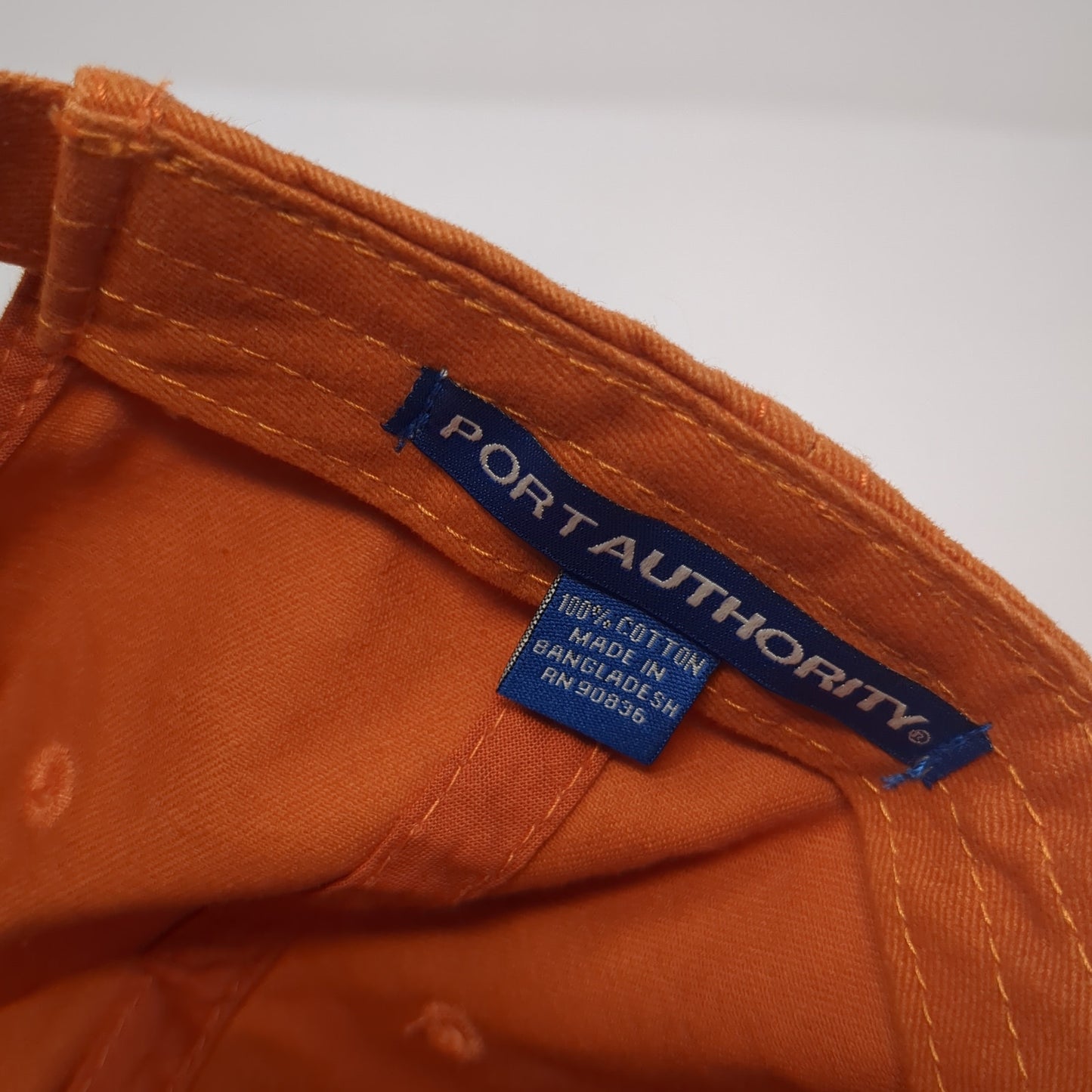 Sales & Marine Strapback Baseball Cap Orange One Size Adjustable Port Authority