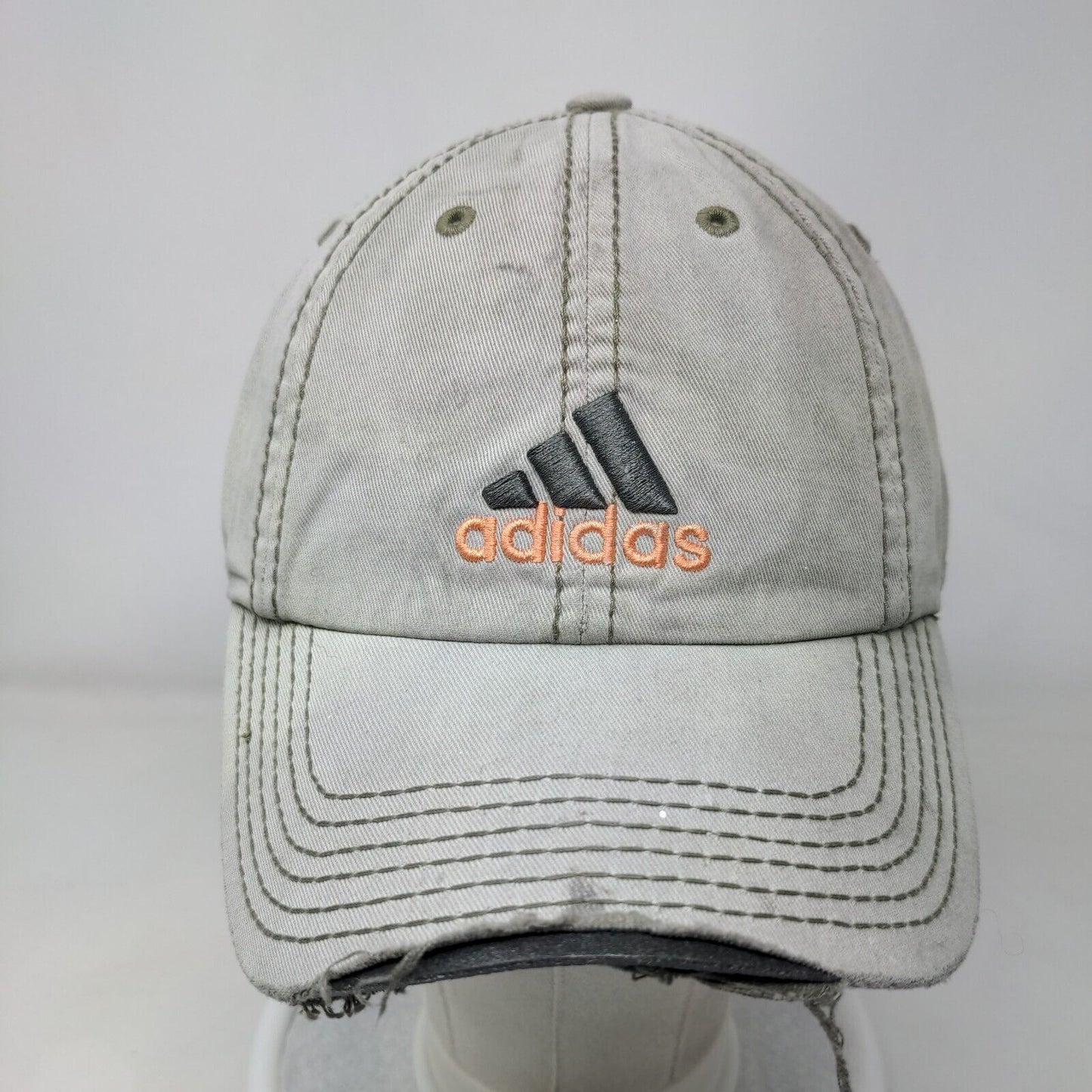 Adidas Slideback Hat Green OSFA Adjustable Embroidered 3 Stripes