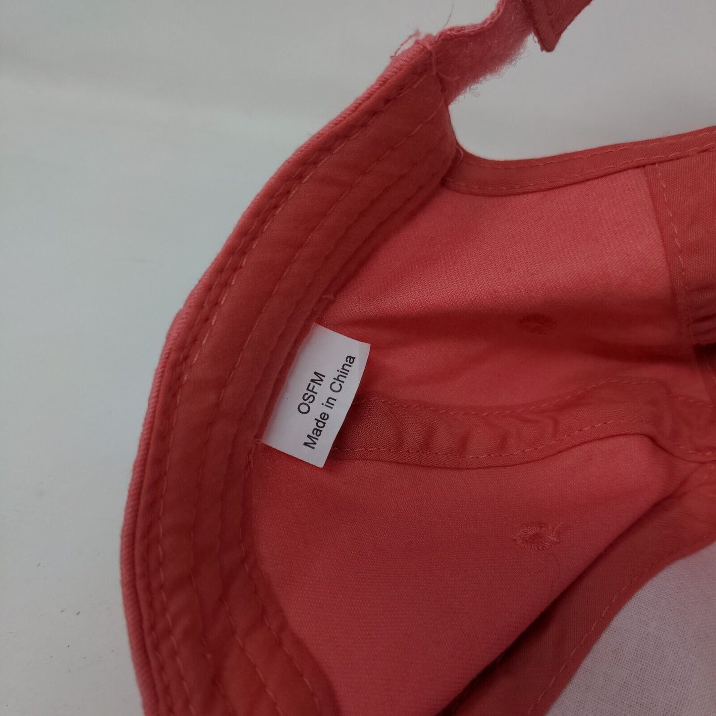 Unbranded Strapback Hat Pink OSFM Solid Adjustable Vent Holes Blank