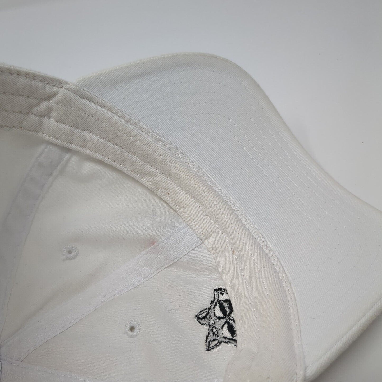 Otto Slideback Hat White One Size Adjustable Embroidered Dog Outdoor