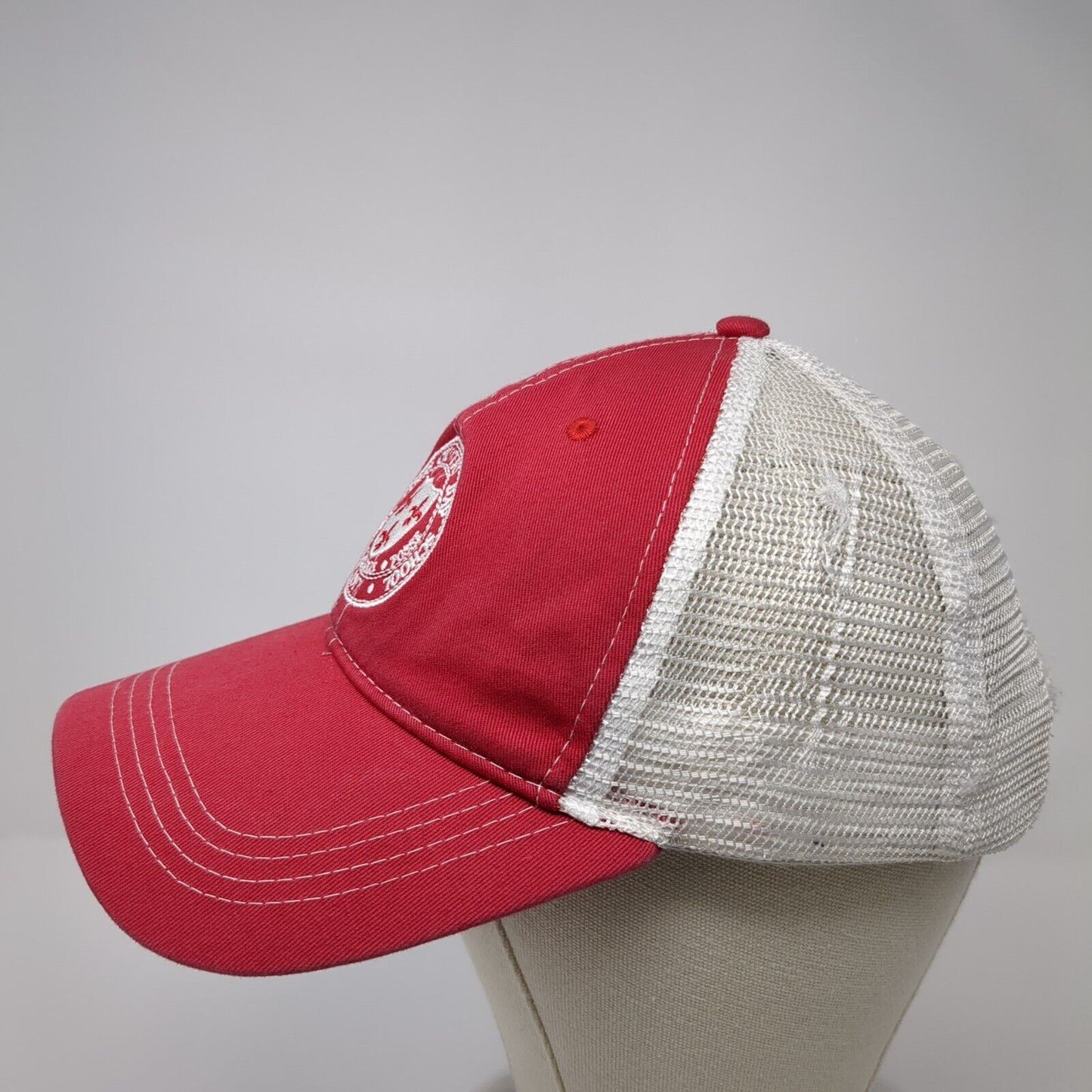Saint Louis Country Day School Slideback Trucker Hat Red One Size 6 Panel