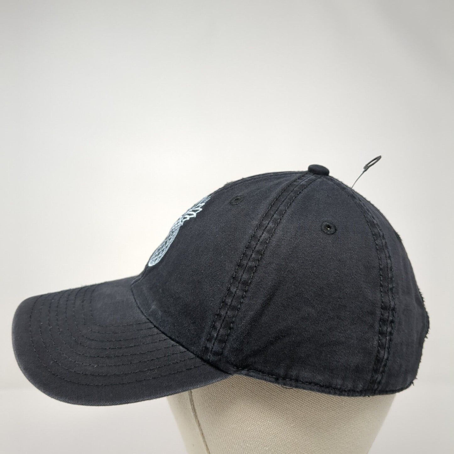 Pineapple Slideback Hat Black One Size Adjustable Embroidered O'Neill Cotton