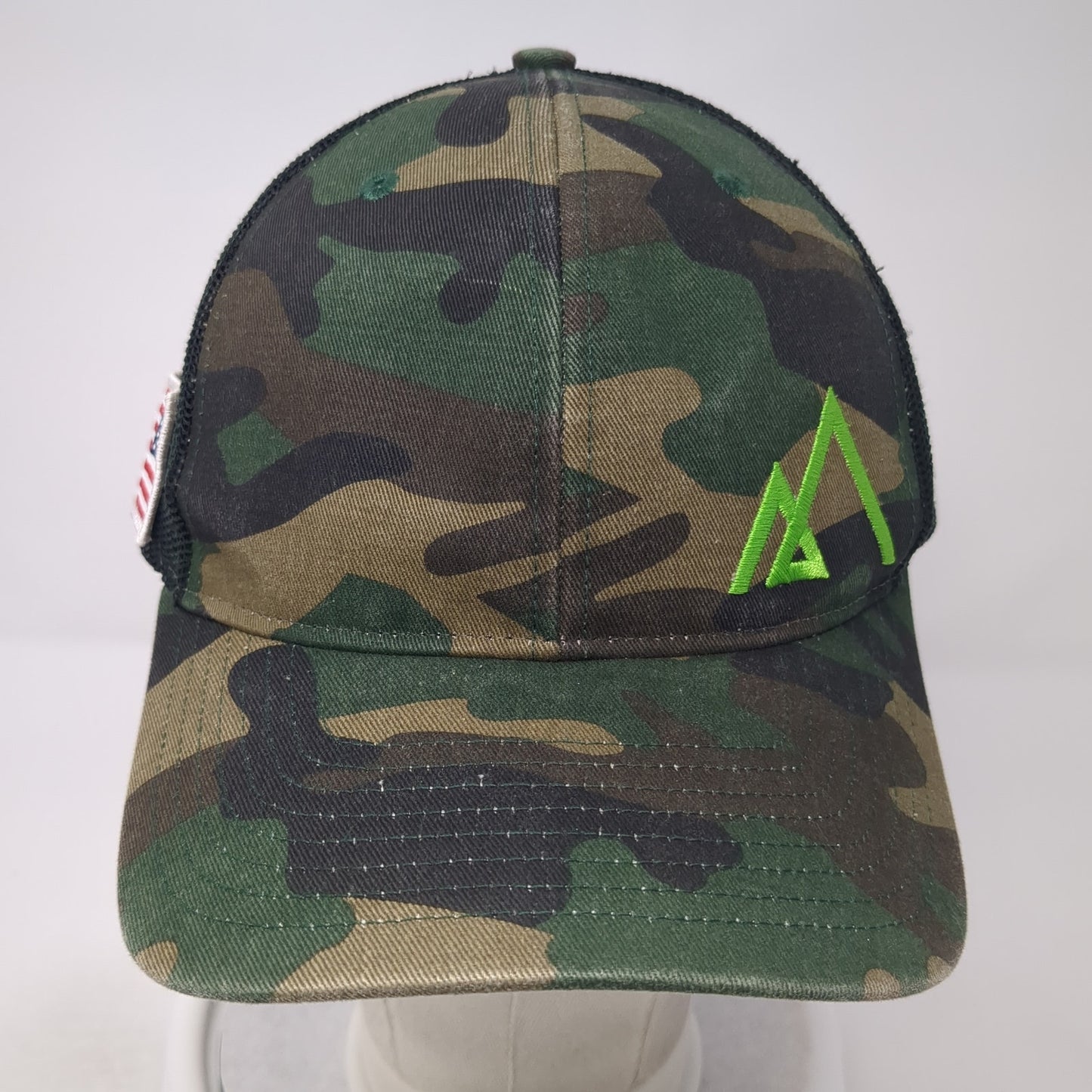 Richardson Snapback Trucker Hat Multicolor One Size Adjustable Mesh Back Camo