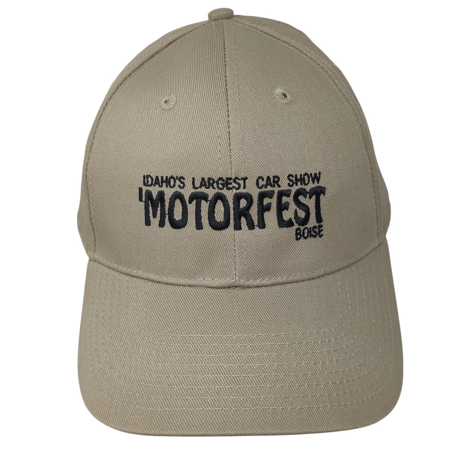 Idaho's Largest Car Show Motorfest Boise Strapback Hat Brown One Size
