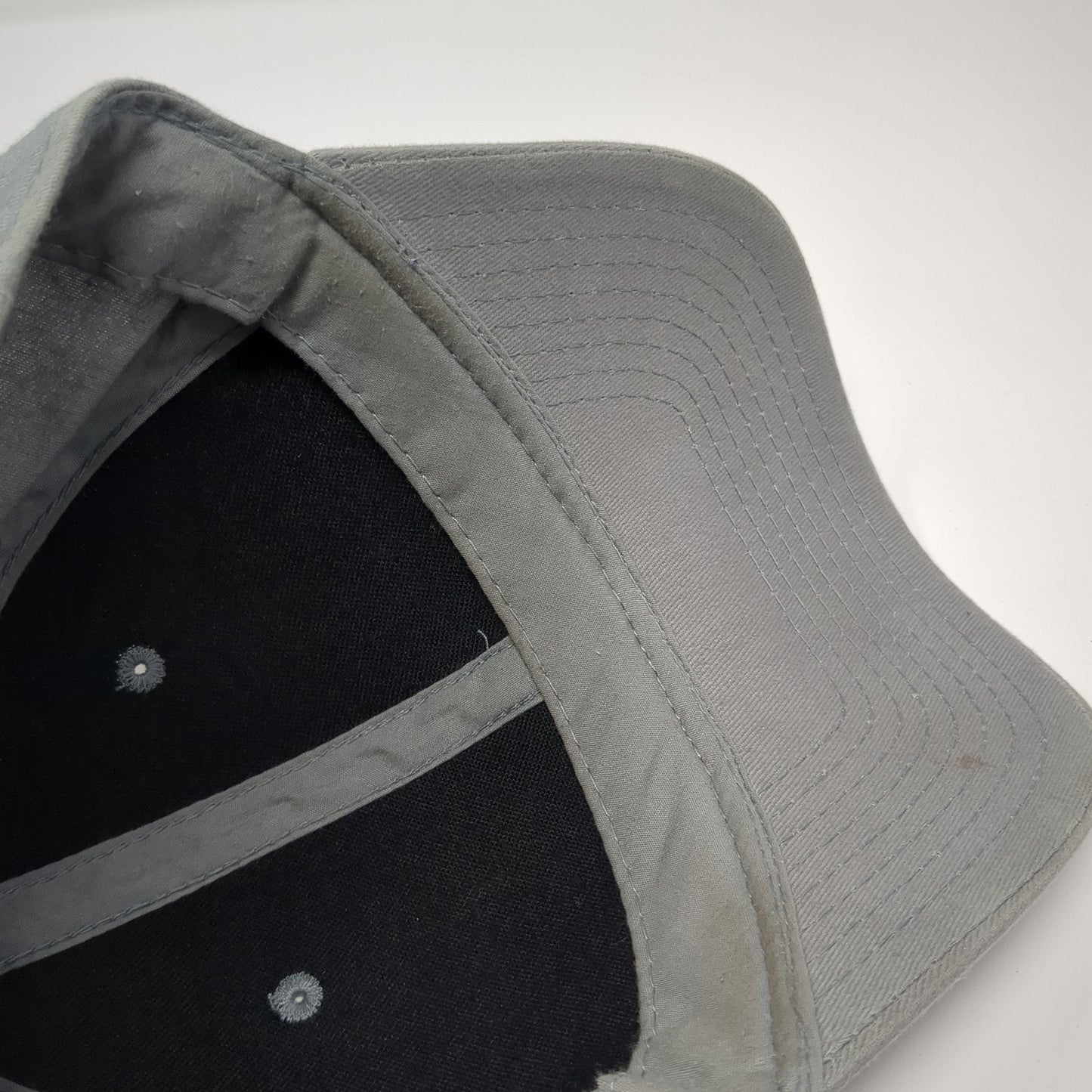Unbranded Strapback Baseball Cap Gray One Size Adjustable 6 Panel Blank