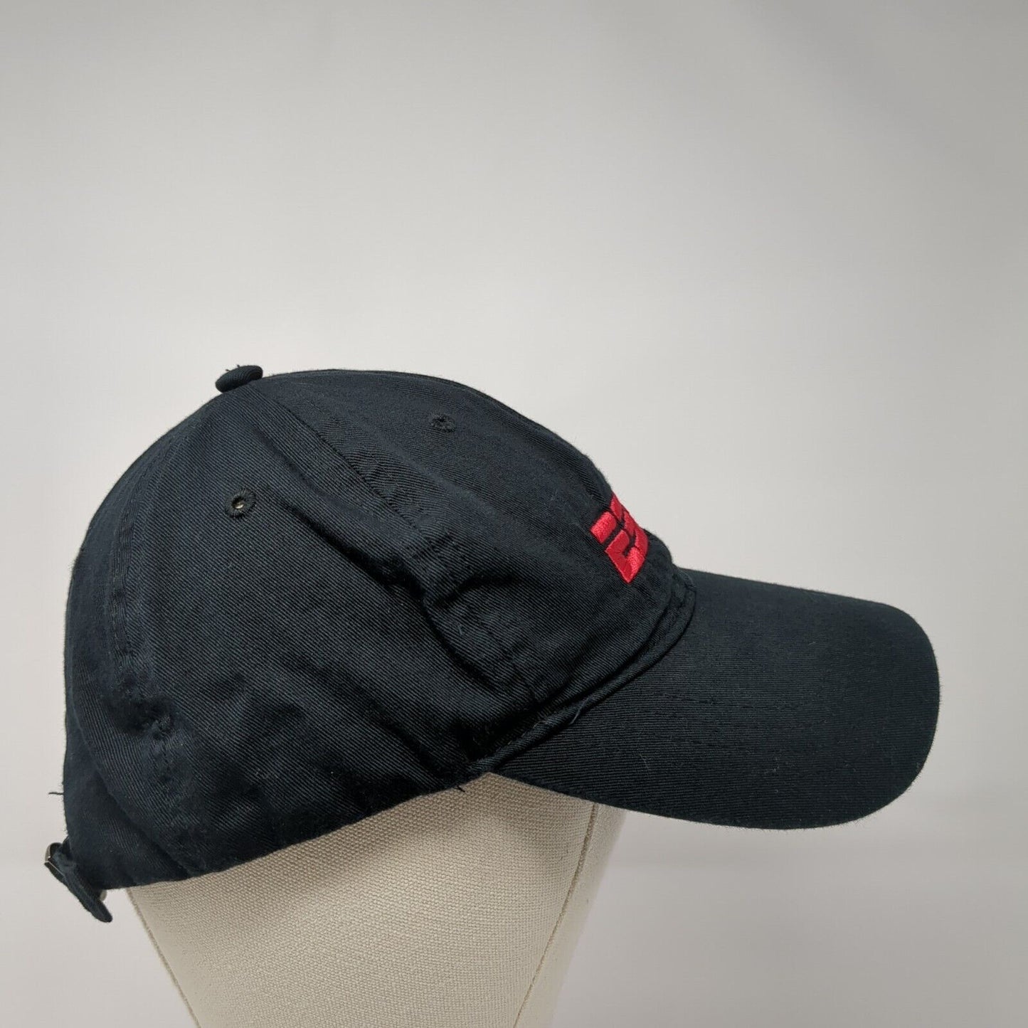 ESPN Slideback Hat Black One Size Adjustable Embroidered Pacific Headwear