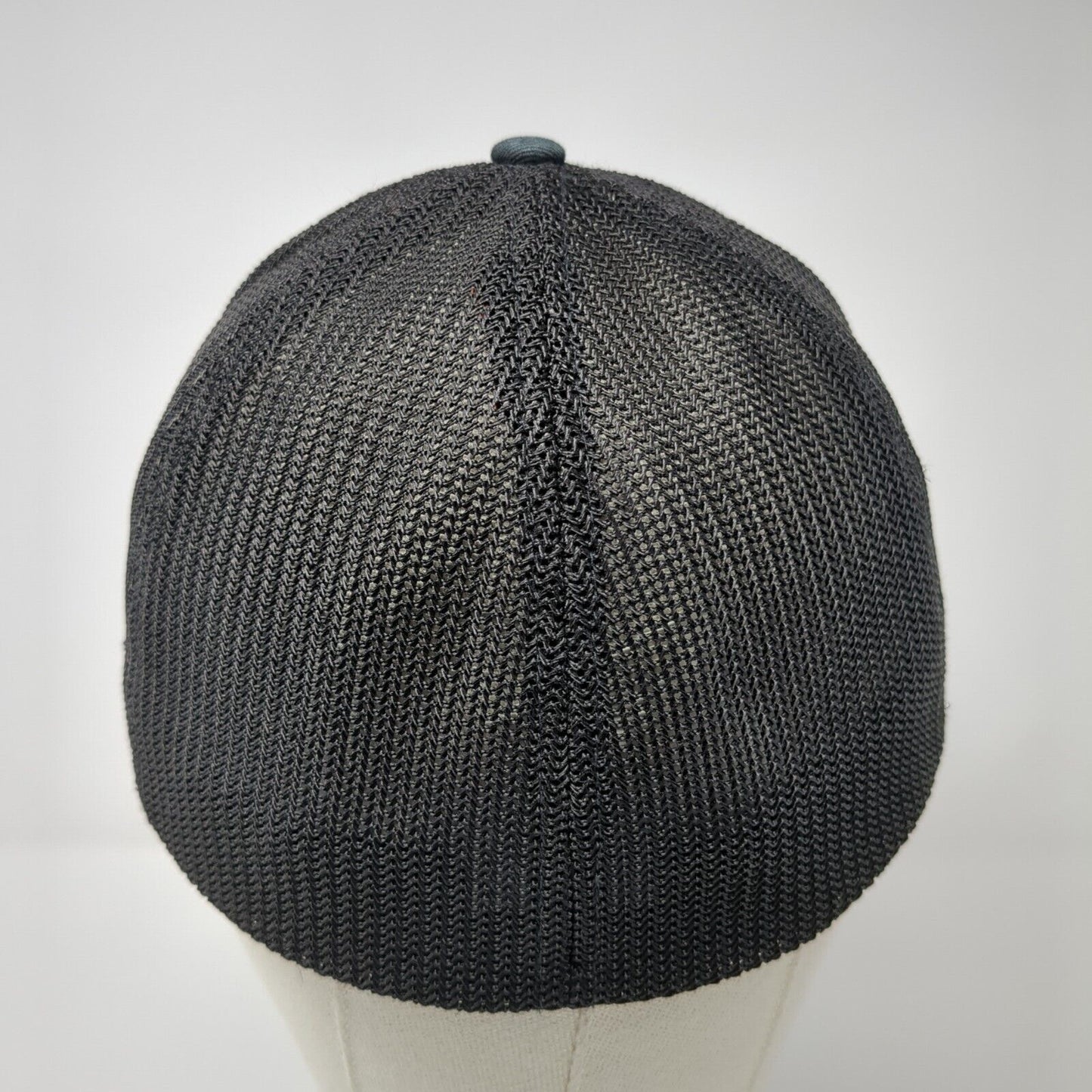 American Tree Flag Fitted Trucker Hat Black L/XL Mesh Back 6 Panel Columbia
