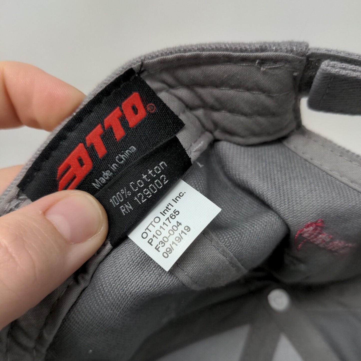 Trails West Strapback Hat Gray OSFM Adjustable Embroidered Otto