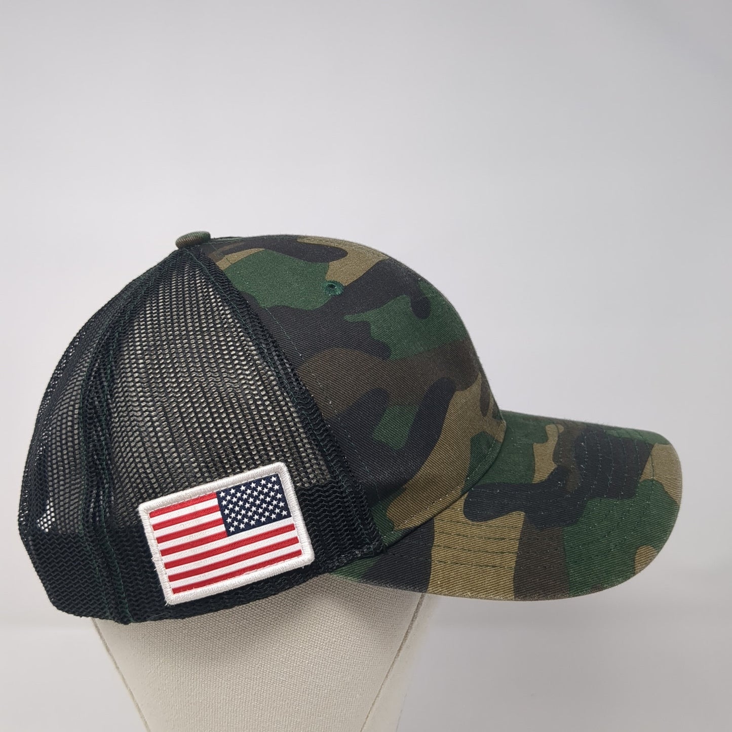 Richardson Snapback Trucker Hat Multicolor One Size Adjustable Mesh Back Camo