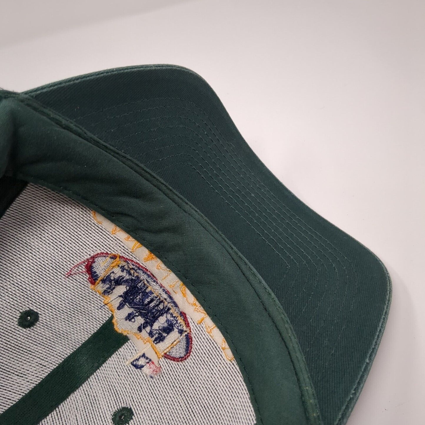 San Antonio Snapback Hat Green One Size Adjustable Embroidered 6 Panel