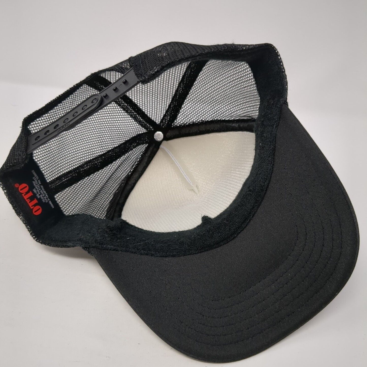 Back To The 80's Snapback Trucker Hat Black One Size Adjustable Embroidered Otto