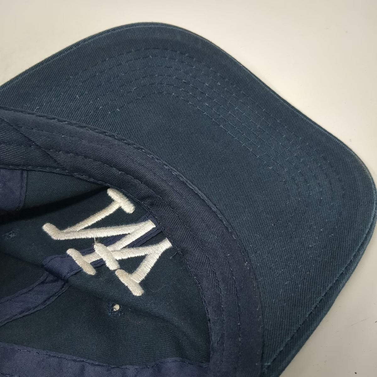 Zephyr Baseball Cap Blue One Size Embroidered NY New York Hat Slideback