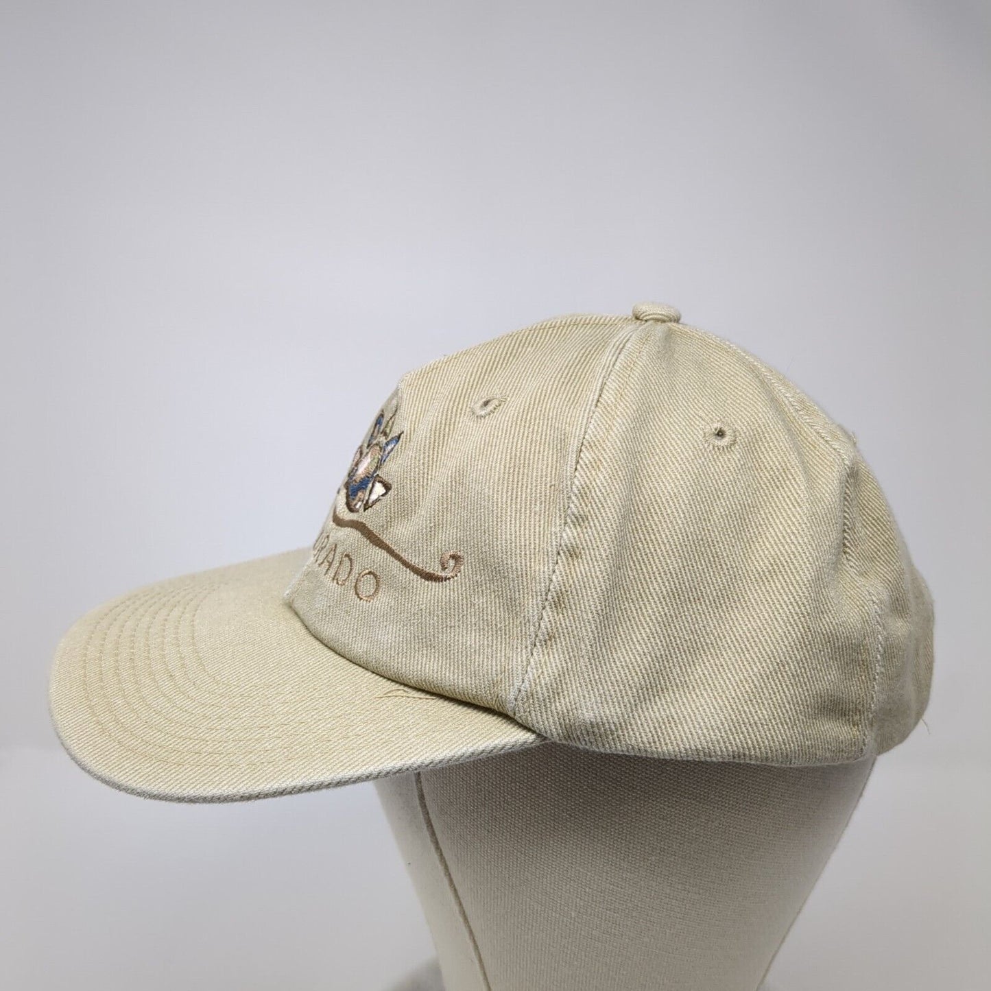 Colorado Slideback Hat Tan One Size Adjustable Embroidered Fahrenheit