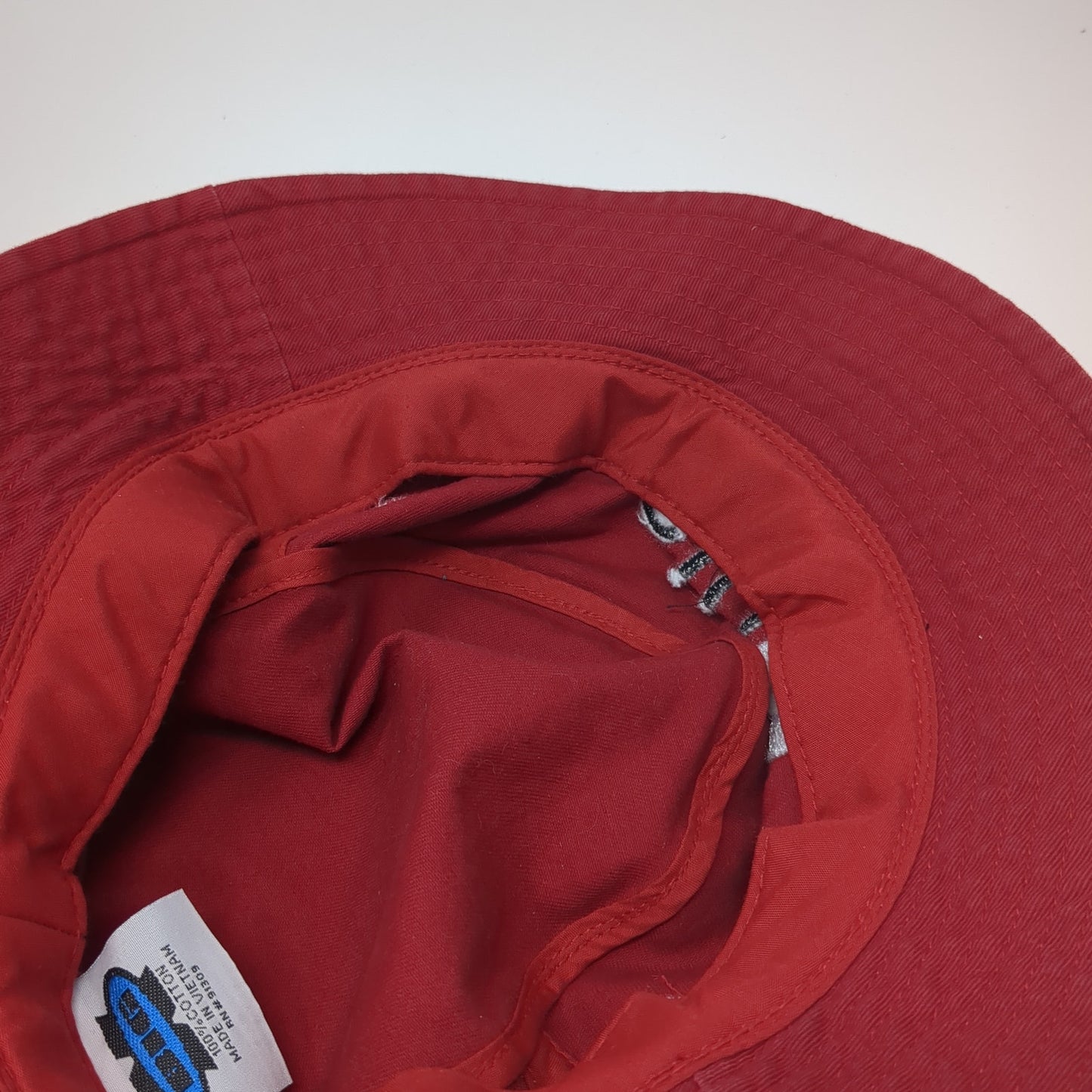 SIUE Bucket Hat Red One Size Embroidered Solid Outdoor Cotton Big X