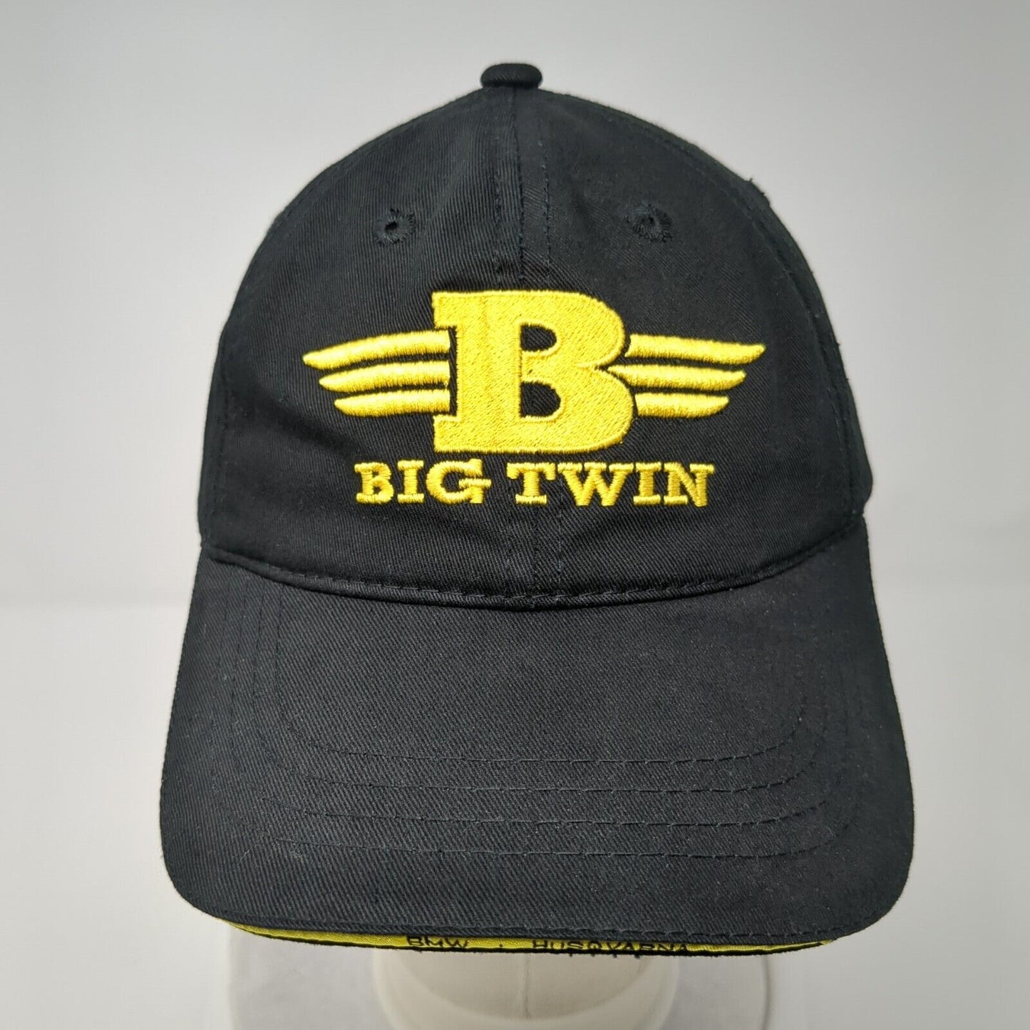 Big Twin Boise ID Slideback Hat Black One Size Embroidered Bretmor