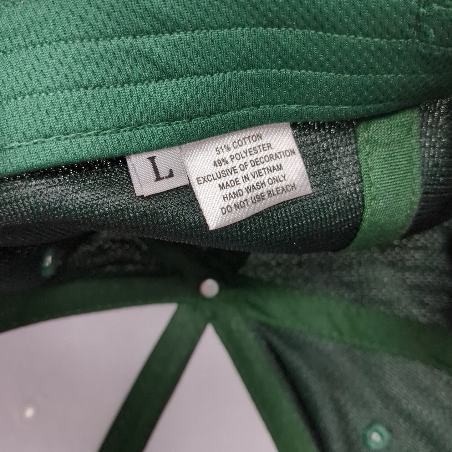 Mollitiam Horse Fitted Hat Green Large Embroidered Colorblock 6 Panel