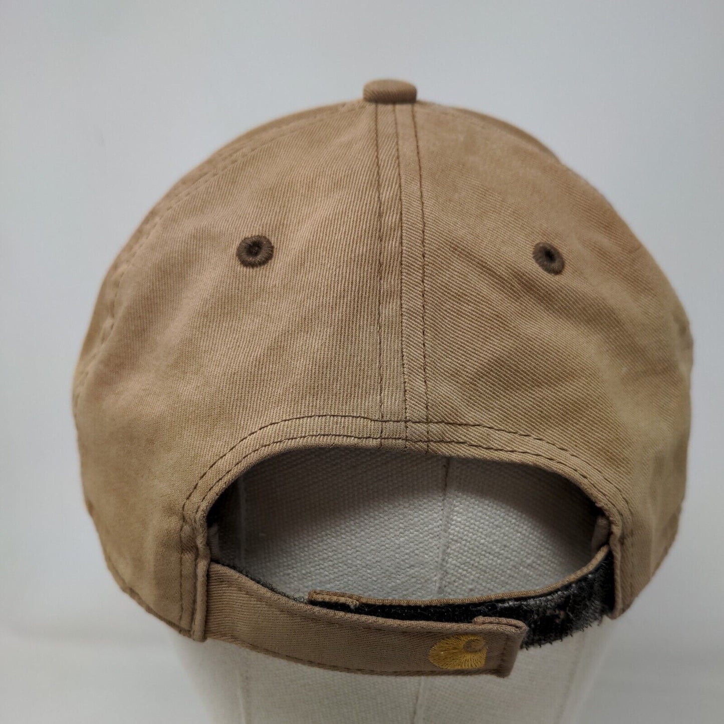 Carhartt Est. 1889 Strapback Hat Tan One Size Embroidered 6 Panel
