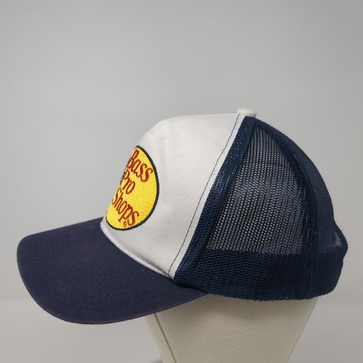 Bass Pro Shops Snapback Trucker Hat Blue One Size Gone Fishing Outdoor