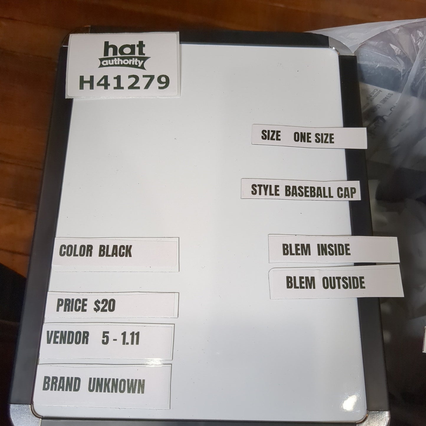 #3 Chance Slideback Hat Adjustable Embroidered Logo Unbranded 100% Cotton