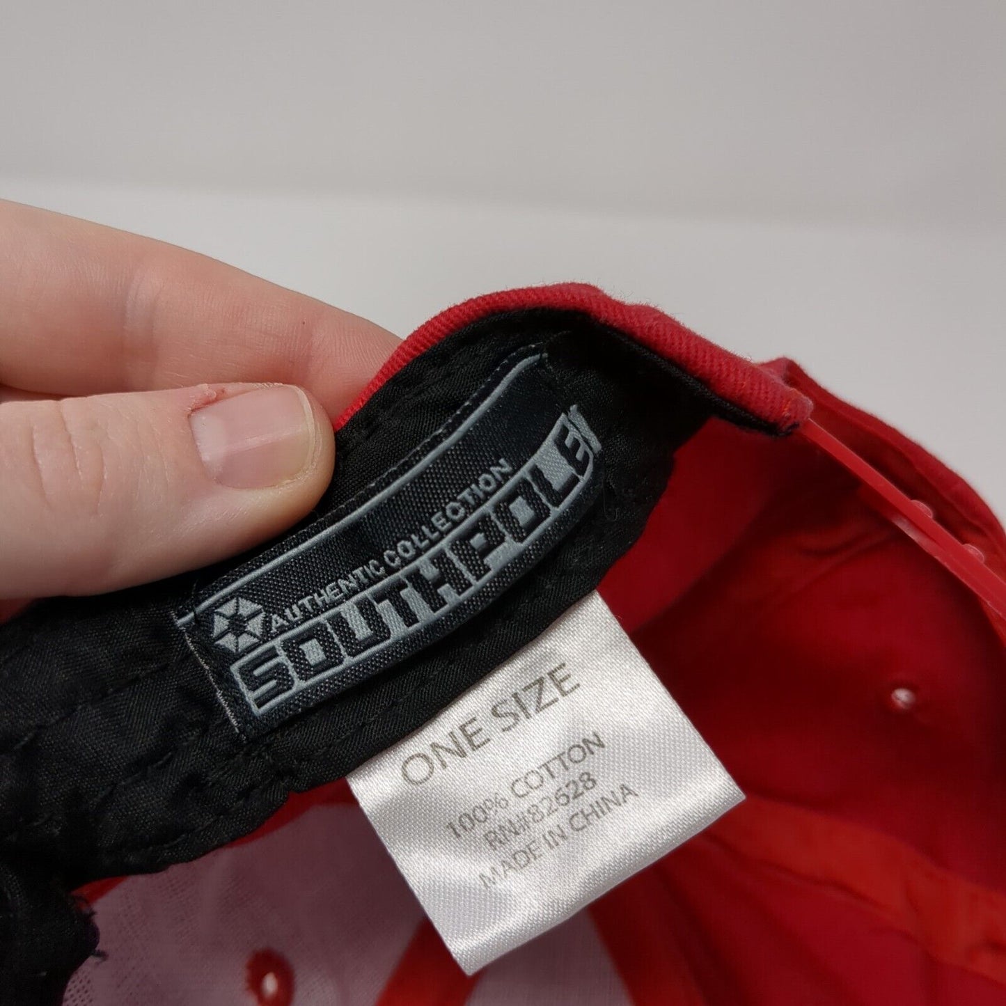 SP Snapback Hat Red Youth One Size Adjustable Embroidered Southpole