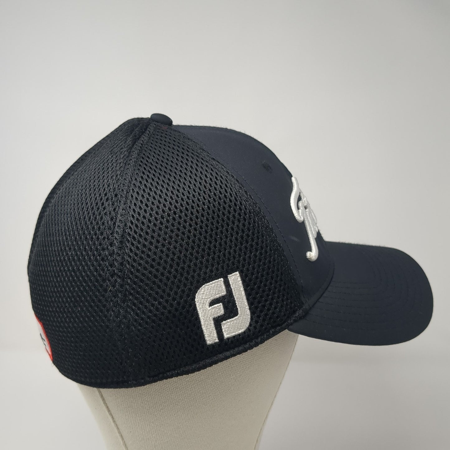 Titleist FJ Pro V1 Fitted Hat Black XL Embroidered Stretch New Era
