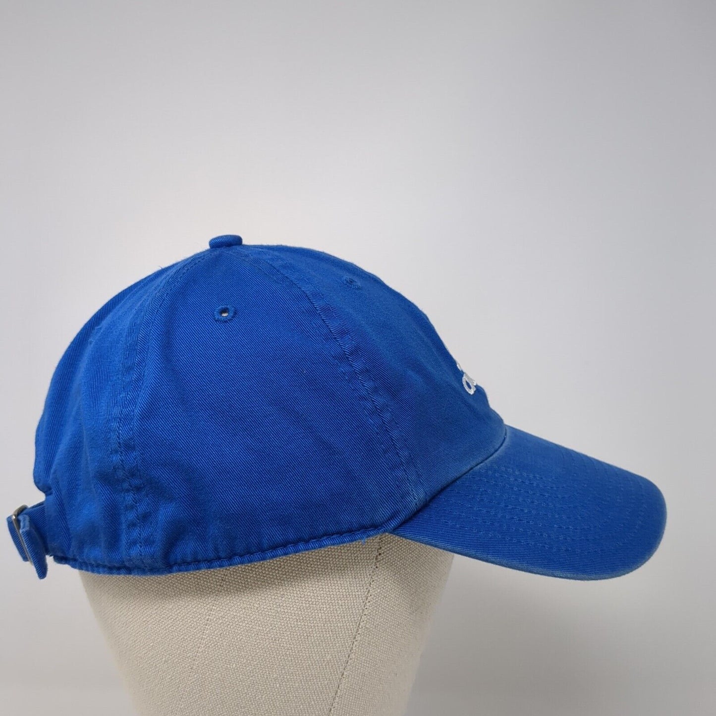 Adidas Slideback Hat Blue One Size Adjustable Embroidered 6 Panel Cotton