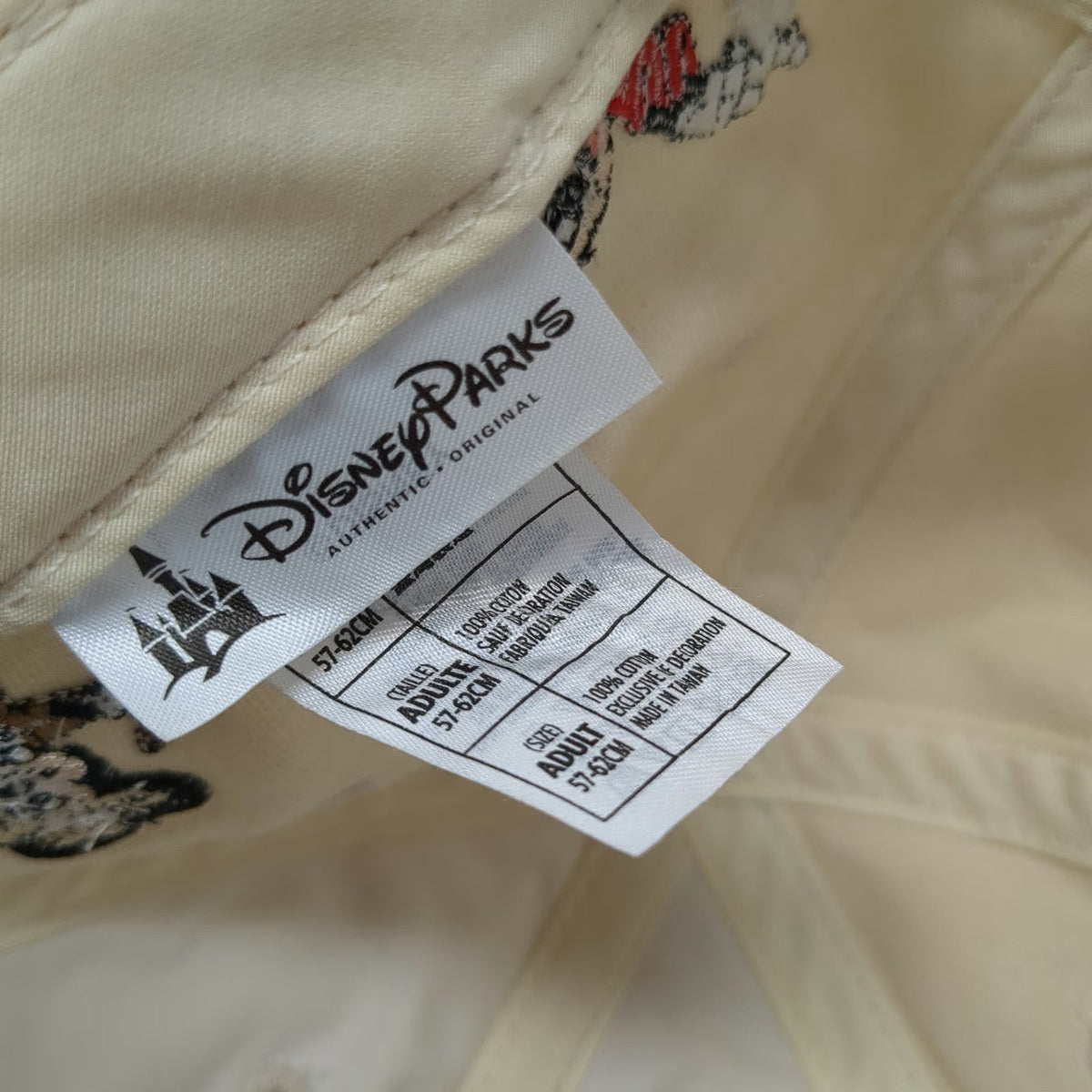 Disney Parks Baseball Cap Beige One Size Mickey Mouse Embroidery Steamboat Hat